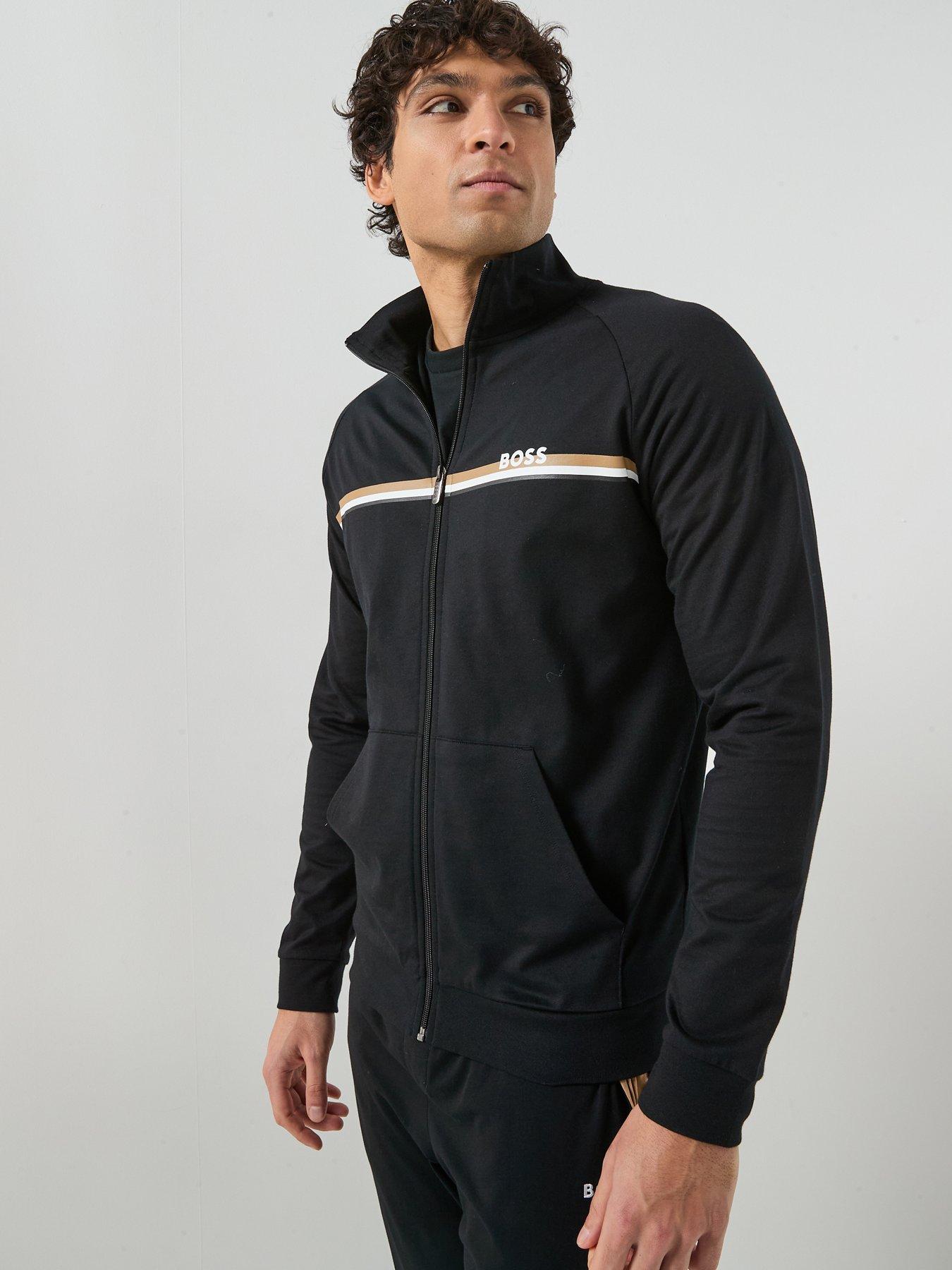 boss-bodywear-authentic-loungewear-zip-through-top-black