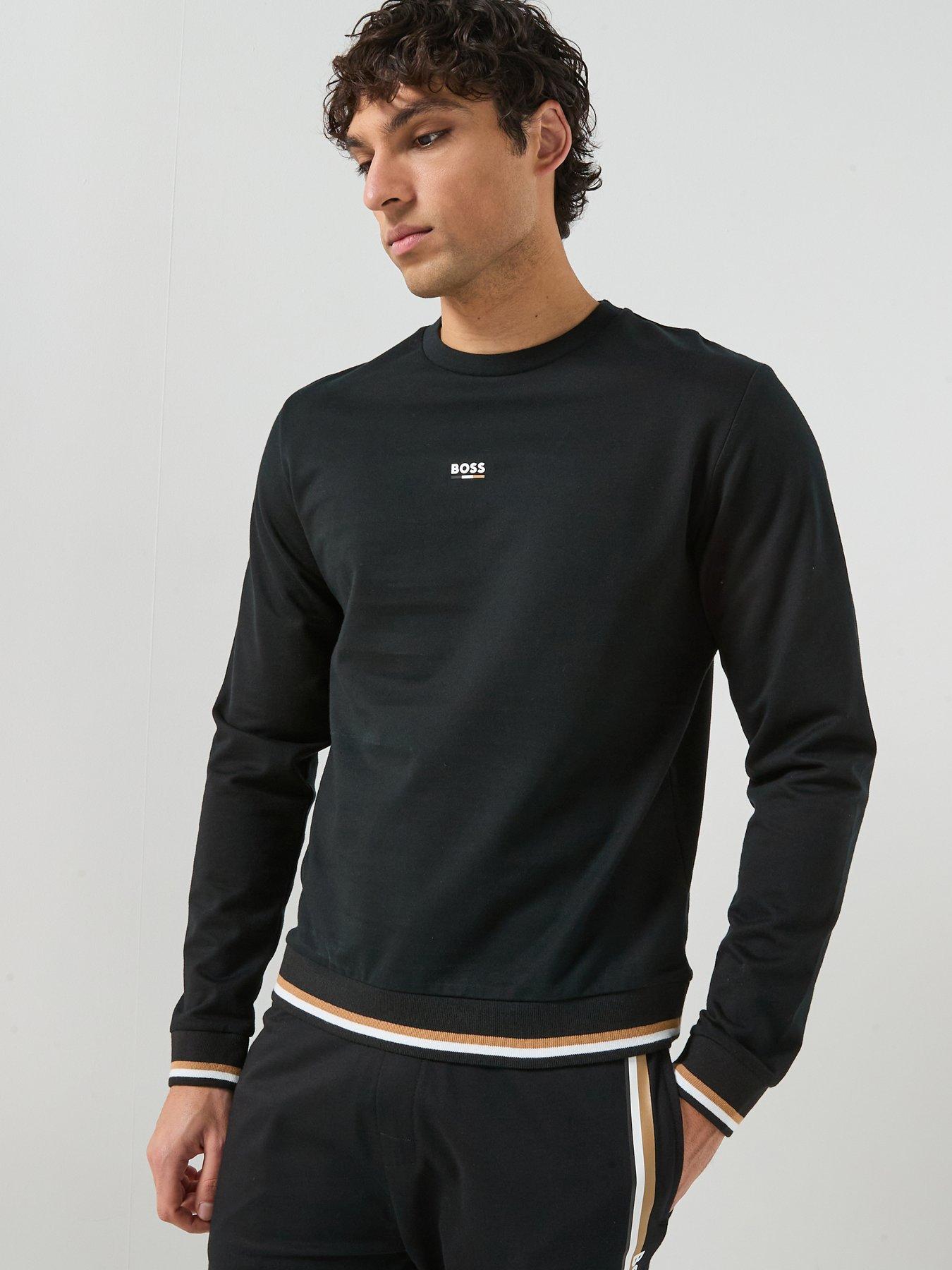boss-iconic-loungewear-crew-sweat-black