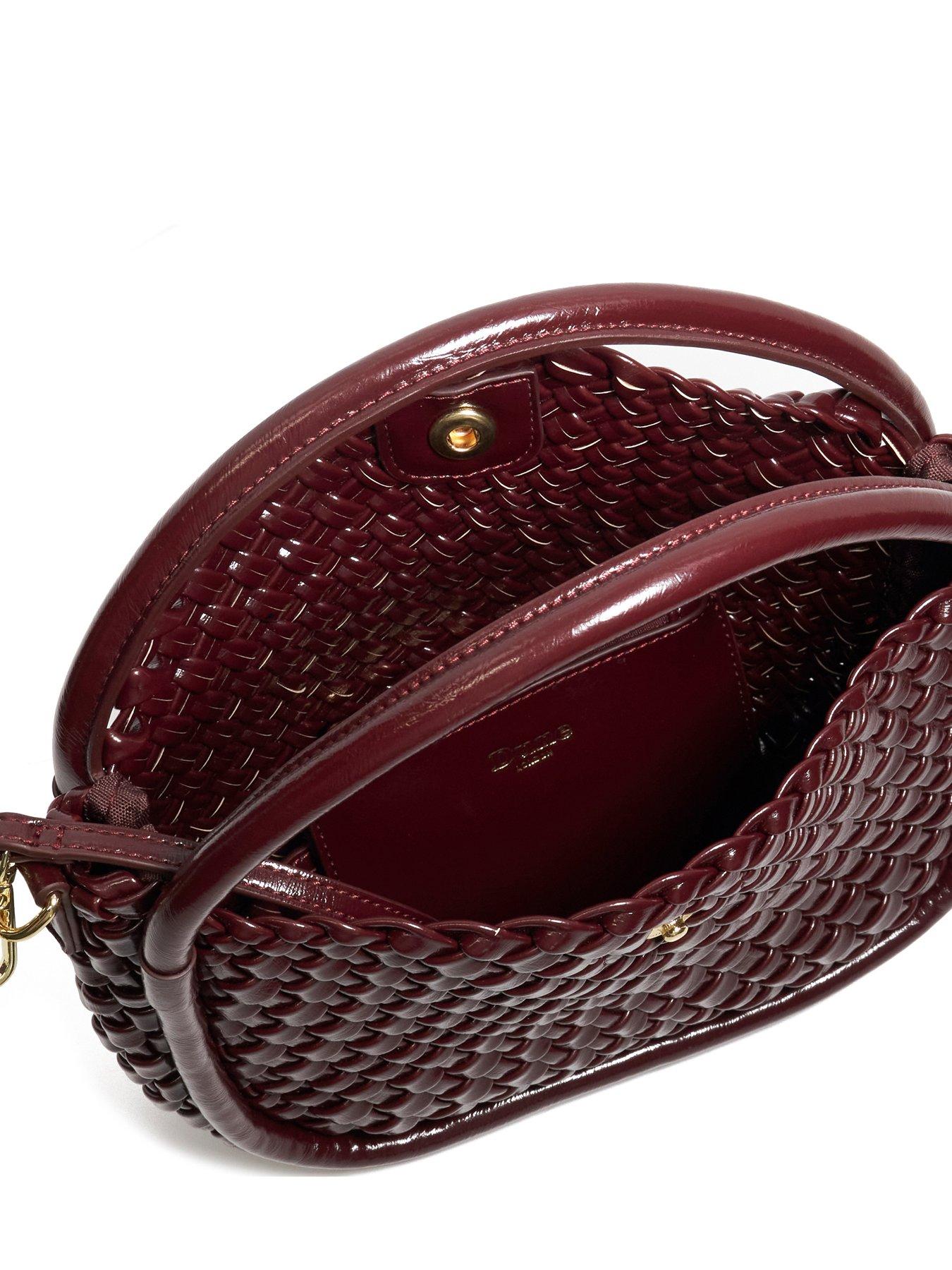 Image 5 of 6 of Dune London Dinideliberate Small Woven Bag - Burgundy