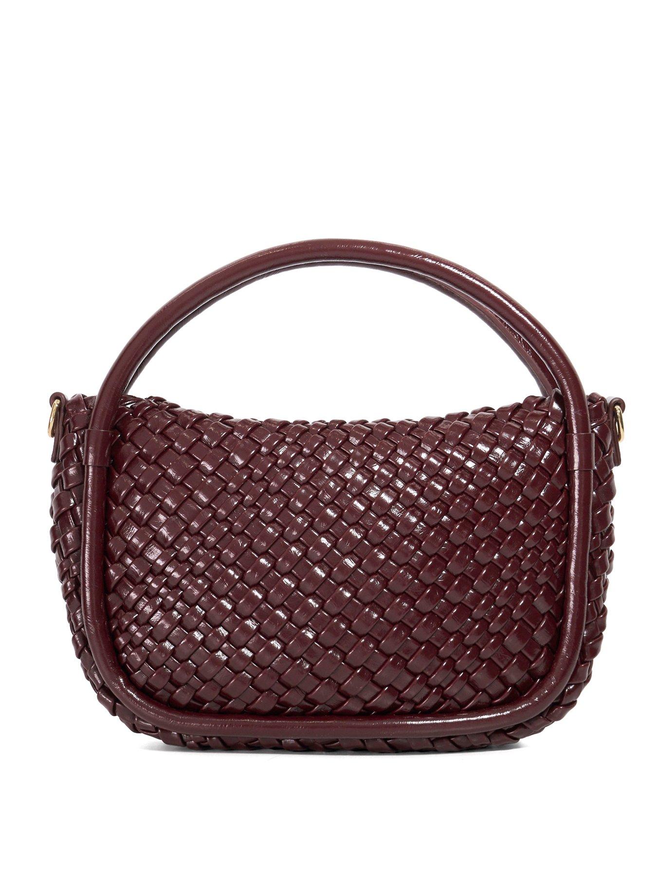 Image 6 of 6 of Dune London Dinideliberate Small Woven Bag - Burgundy