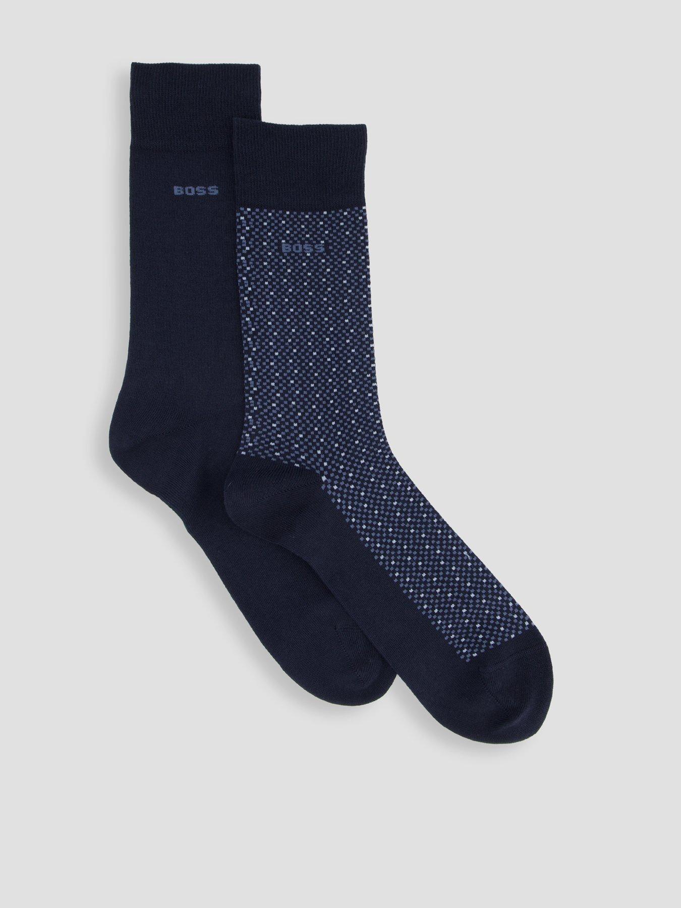 boss-bodywear-micro-dot-2-pack-cotton-crew-socks-dark-blue