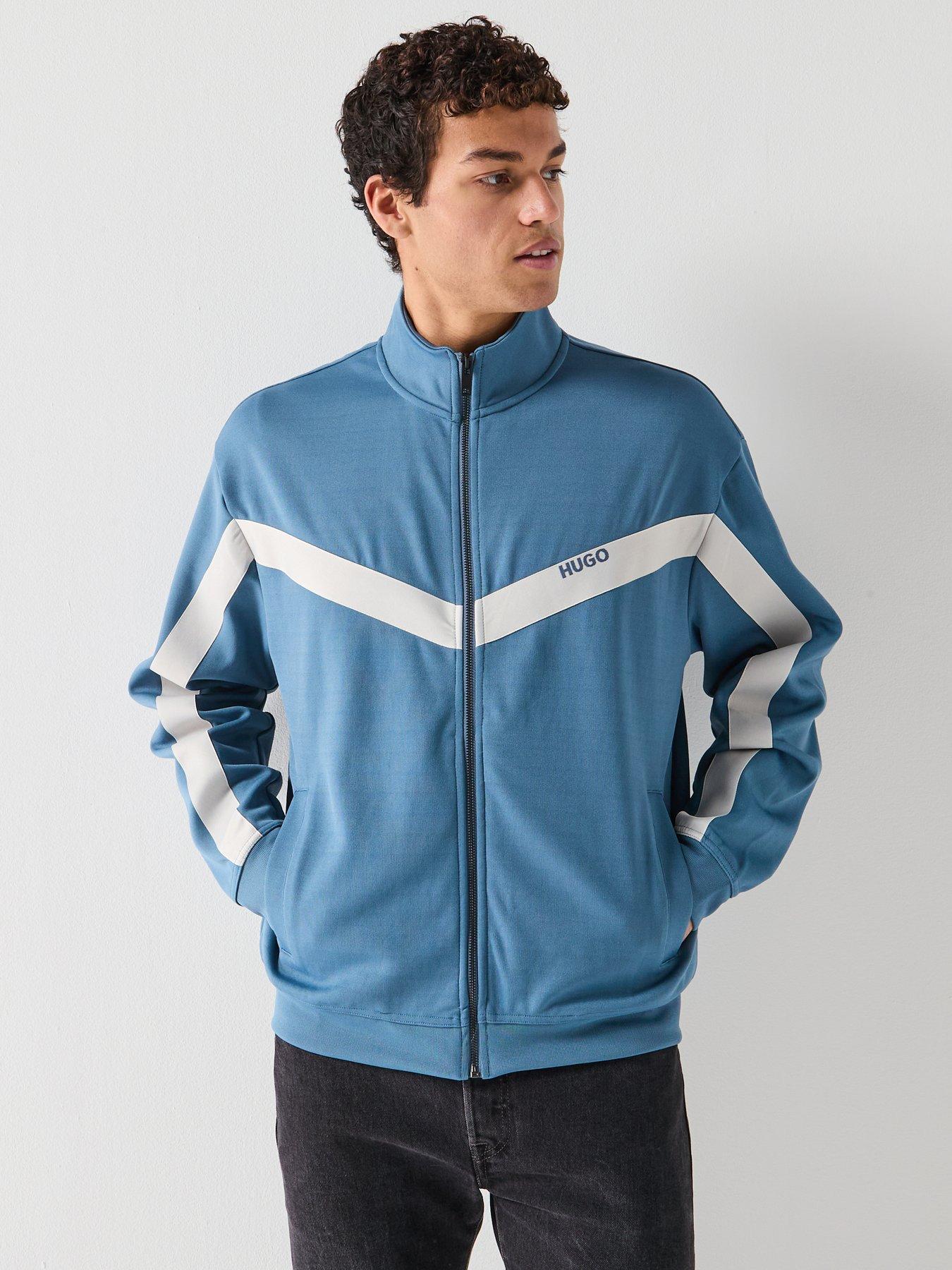 HUGO Darti Full Zip Sweat Top - Blue