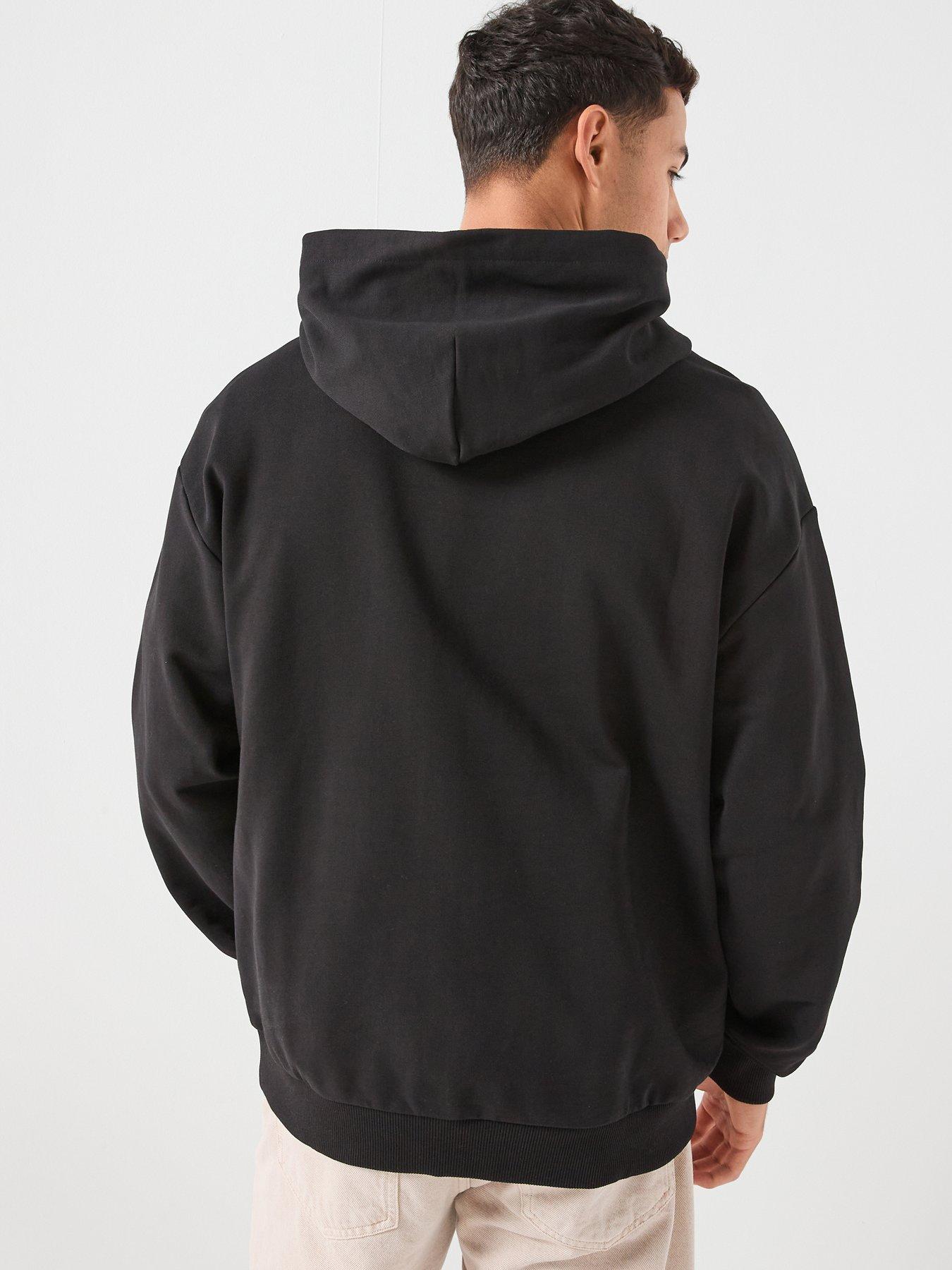 Image 2 of 5 of HUGO Danohood Gradient Badge Logo Overhead Hoodie - Black
