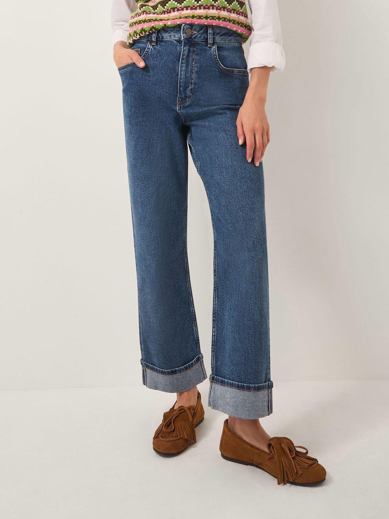 Monsoon Tina Turn Up Jeans - Blue