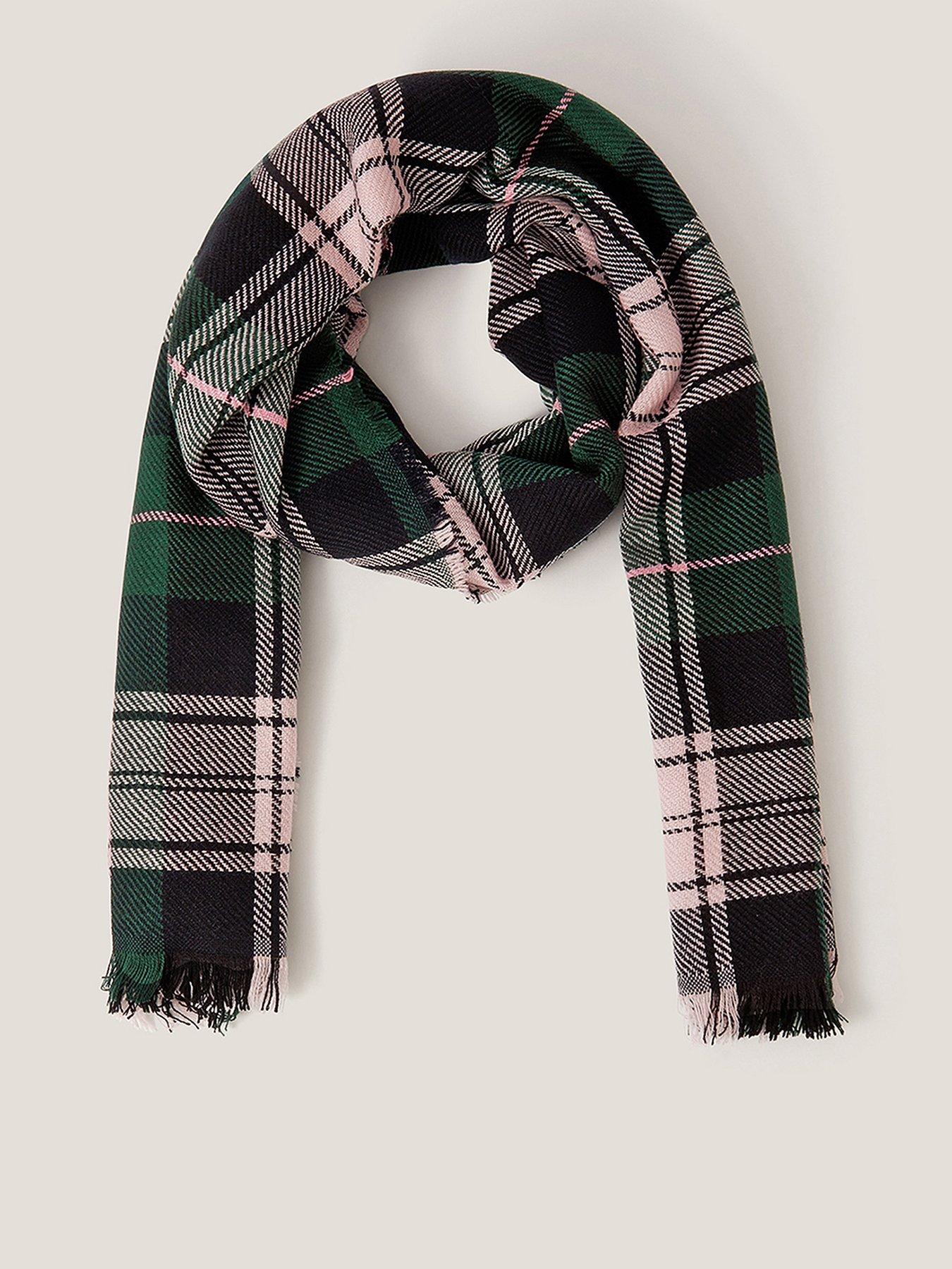Monsoon Sarah Check Scarf - Pink