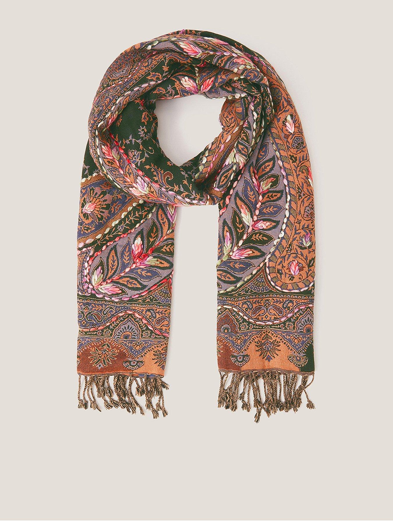Monsoon Anne Paisley Scarf - Multi
