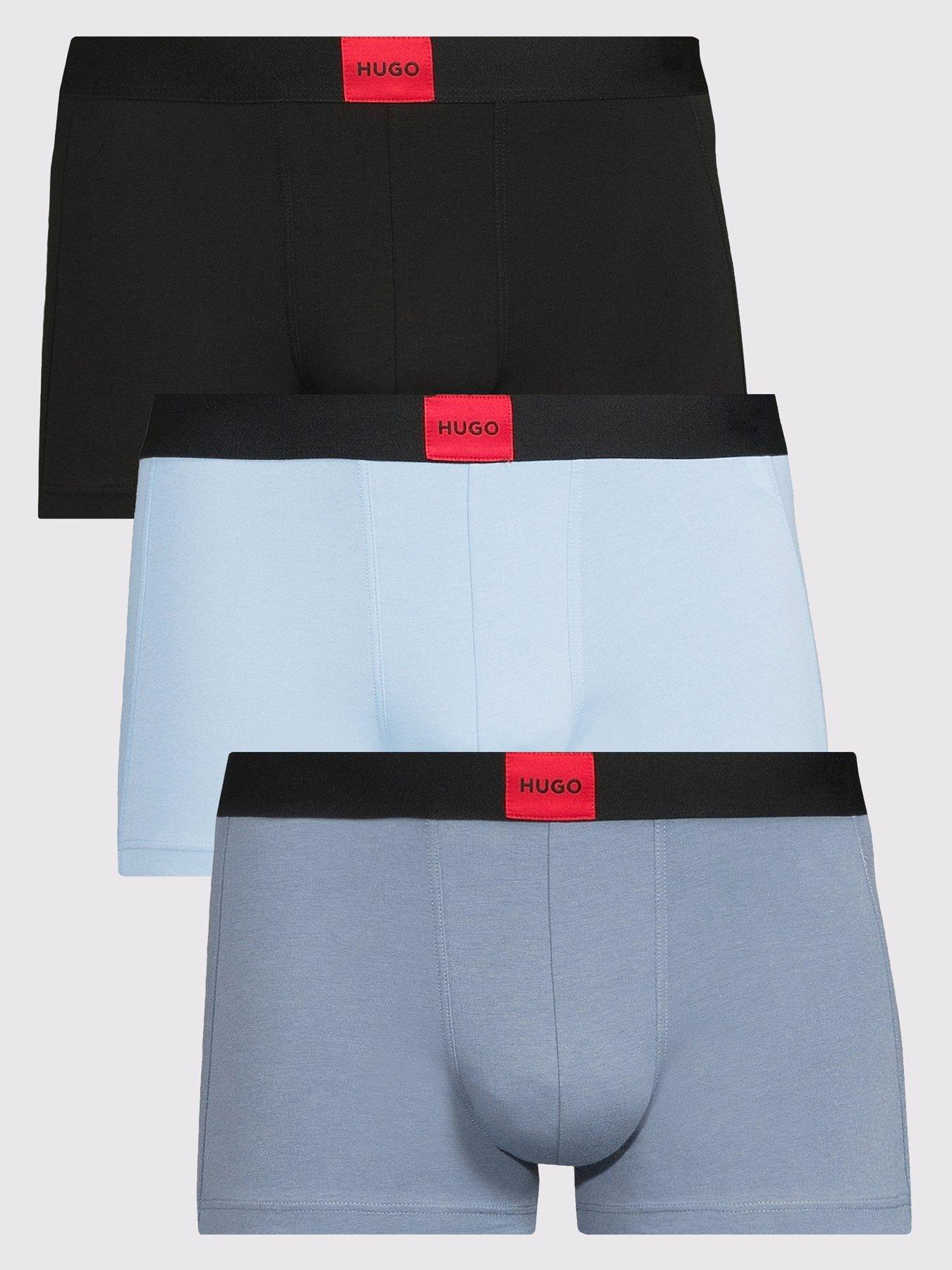 HUGO Bodywear Galaxy 3 Pack Trunks - Blue