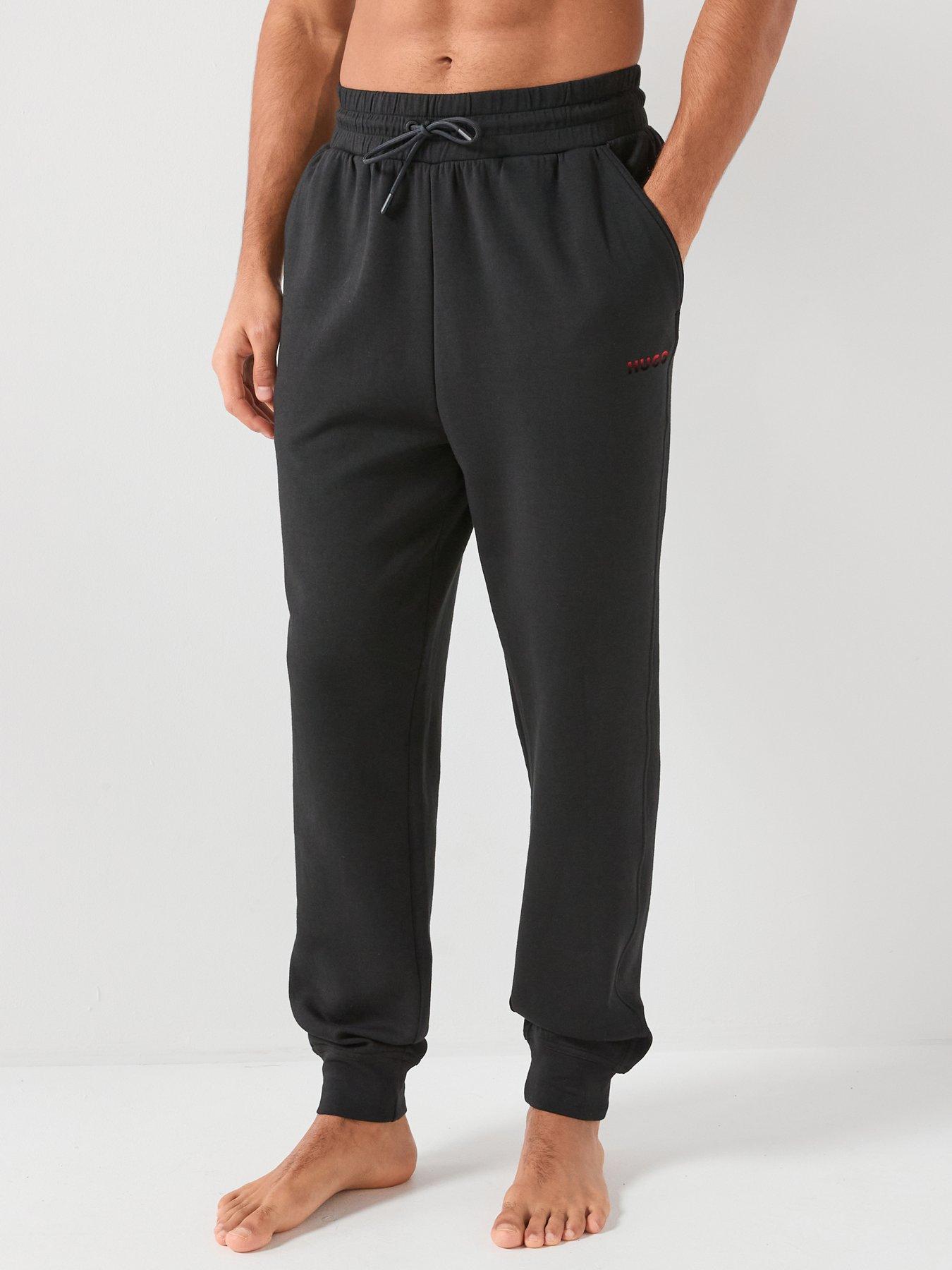 Image 1 of 5 of HUGO Bodywear Atlas Small Logo Loungewear Pants - Black