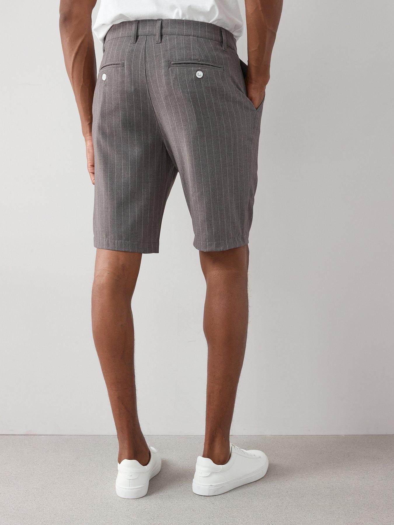 the-very-collection-pinstripe-shorts-greystillFront