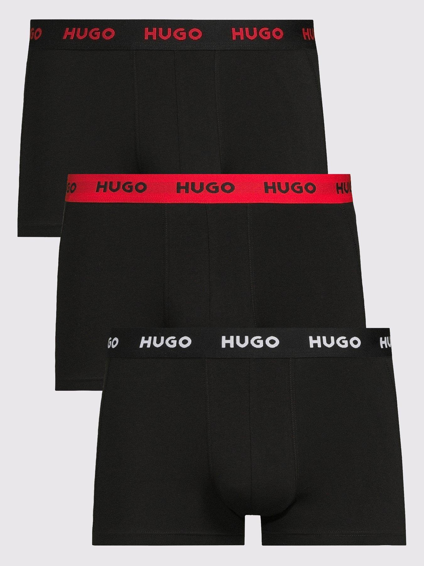 HUGO Bodywear Triplet 3 Pack Trunks - Black