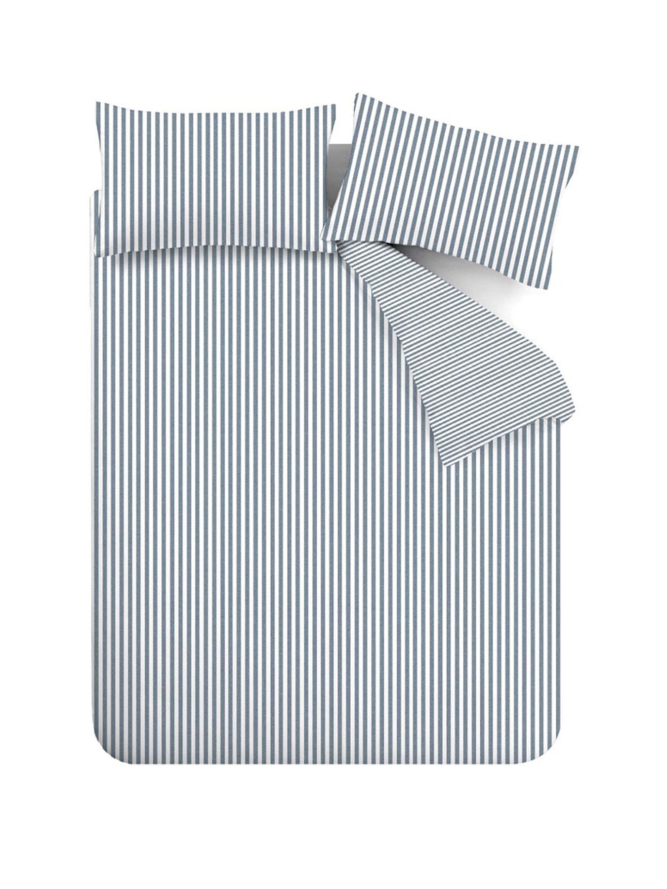 catherine-lansfield-brushed-cotton-stripe-duvet-set-bluestillFront
