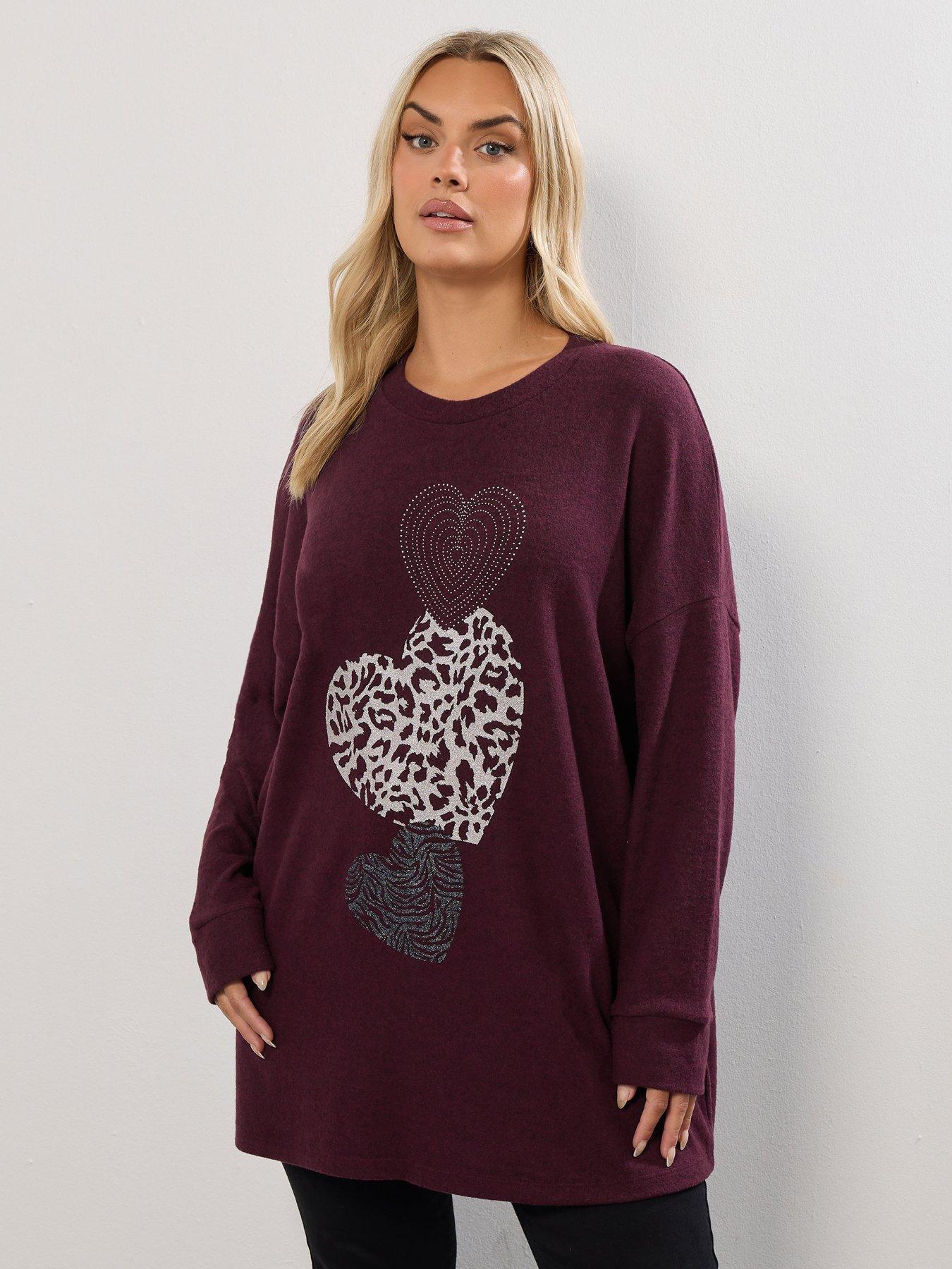 yours-curve-animal-heart-jumper-purplefront