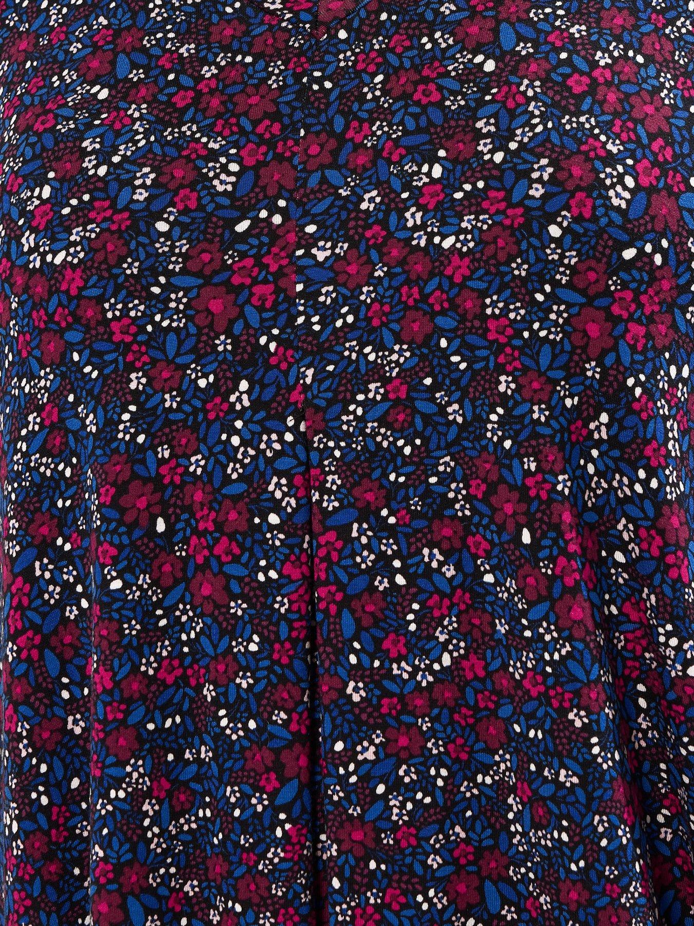 yours-curve-pleat-balloon-sleeve-top-printoutfit