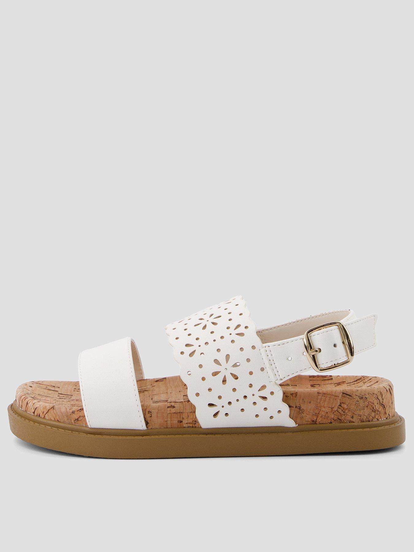 the-very-collection-twin-strap-lasercut-sandal-whitefront