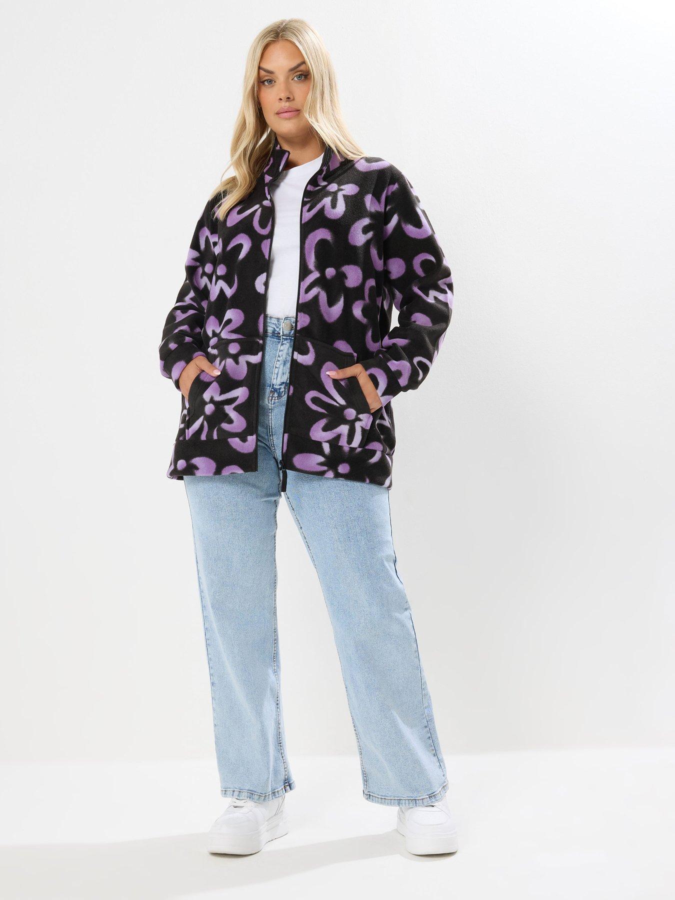 yours-curve-zip-thru-fleece-blackback