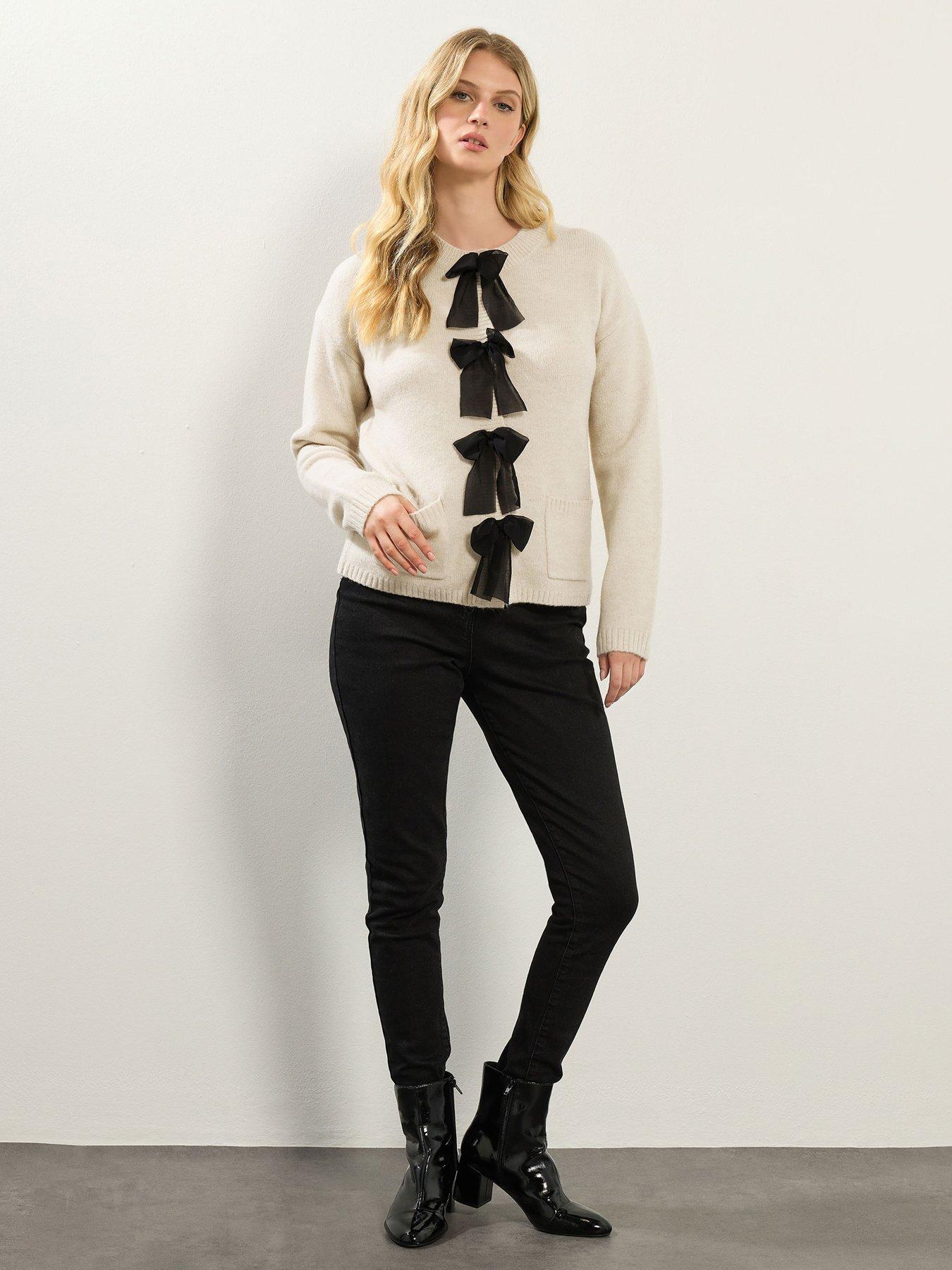 long-tall-sally-bow-detail-cardigan-naturalback