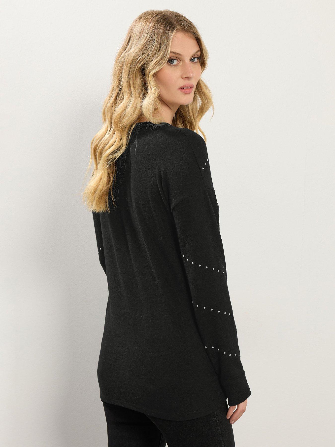 long-tall-sally-stud-jumper-blackstillFront