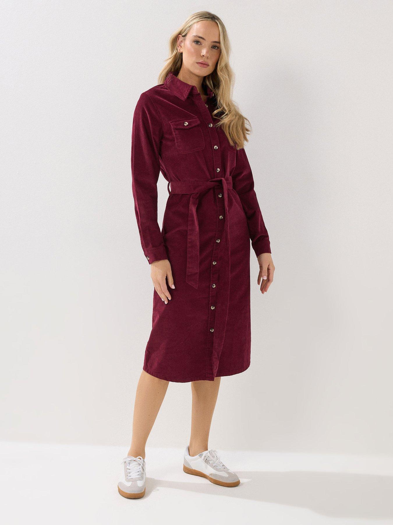 long-tall-sally-cord-shirt-dress-purple