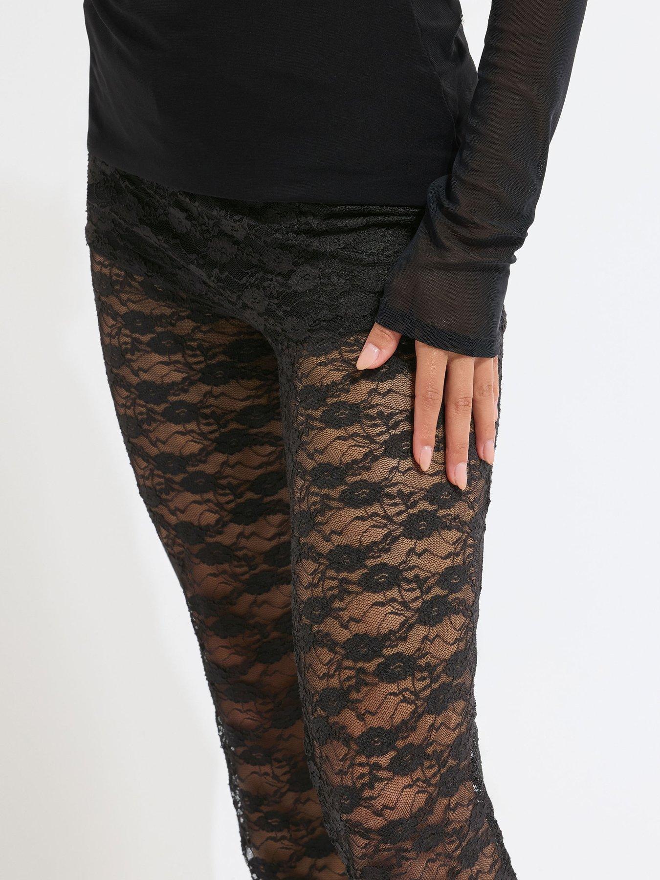 pixiegirl-petite-lace-kick-flare-trouser-blackoutfit