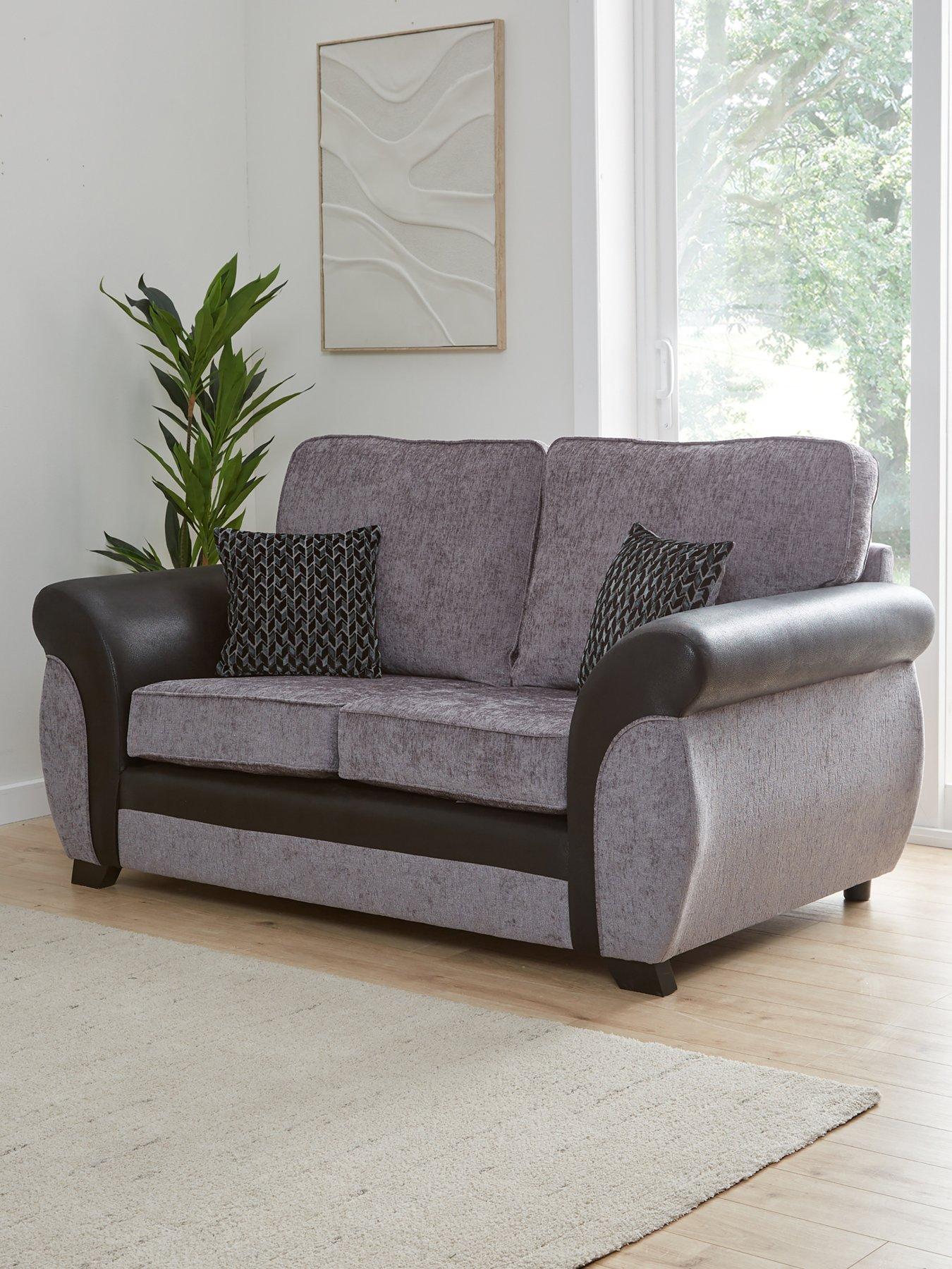 Very Home Narva Standard Fabric/Faux Leather 2 Seater Sofa - Made to Order in the UK