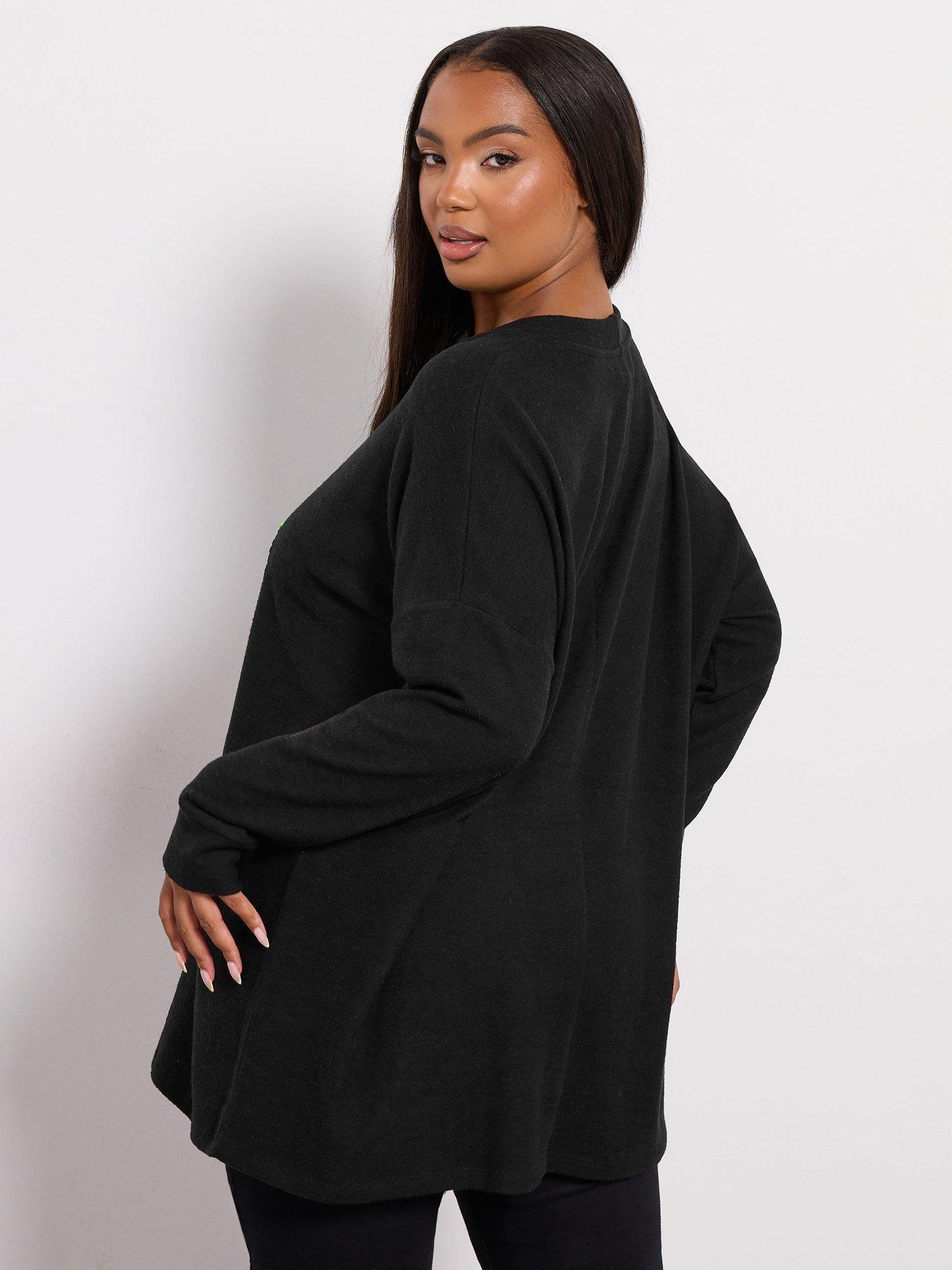 yours-curve-cherry-jumper-blackstillFront