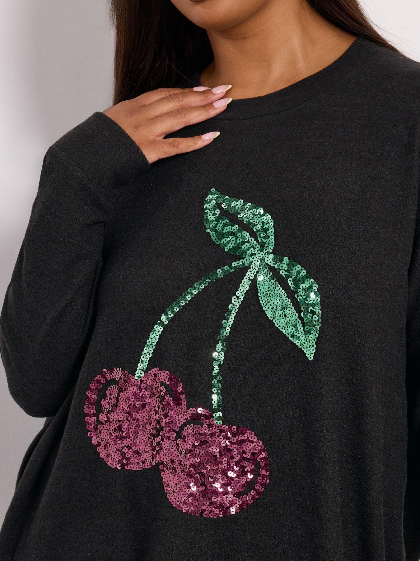 yours-curve-cherry-jumper-blackoutfit