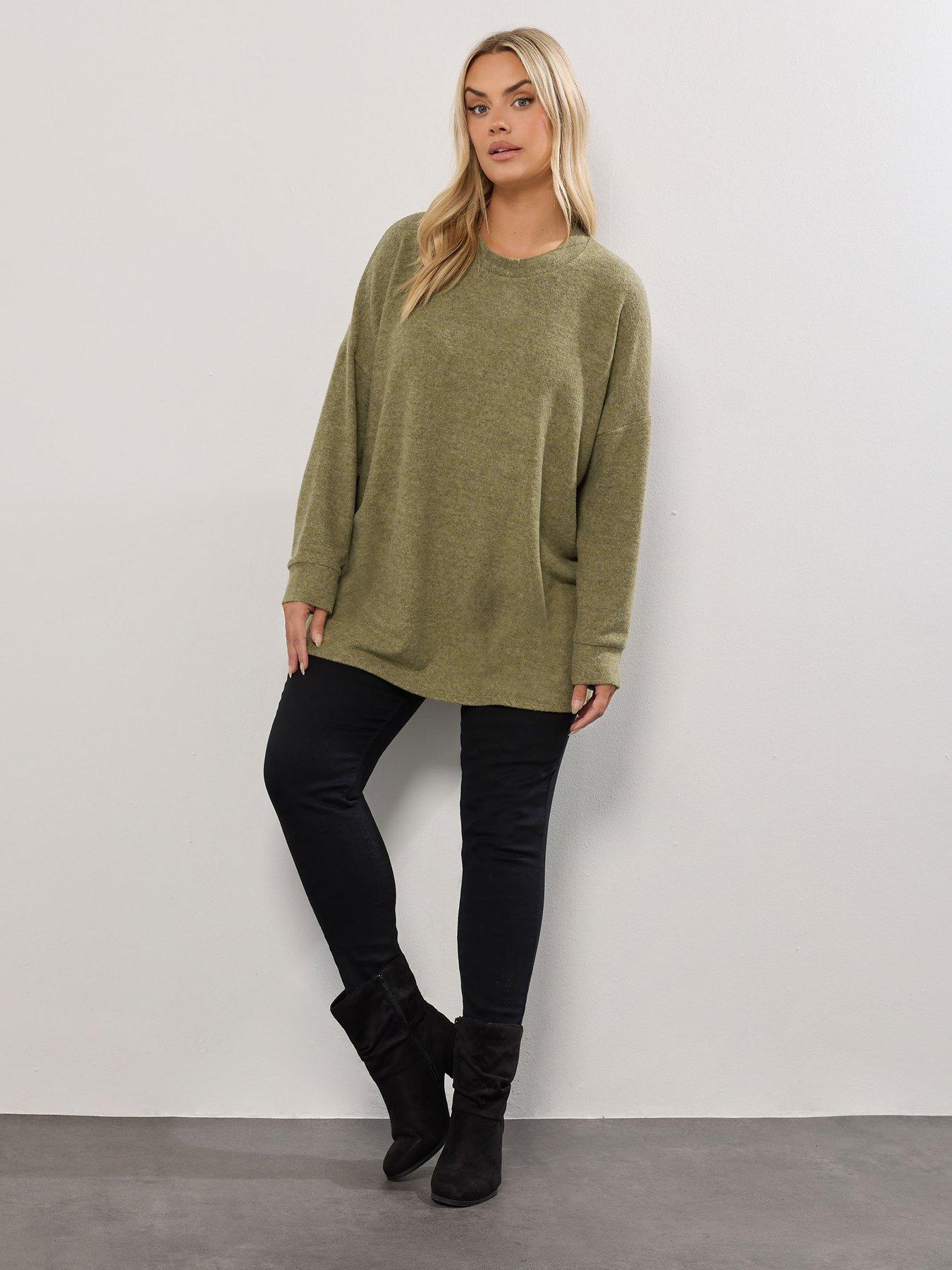 yours-curve-long-sleeve-jumper-greenback