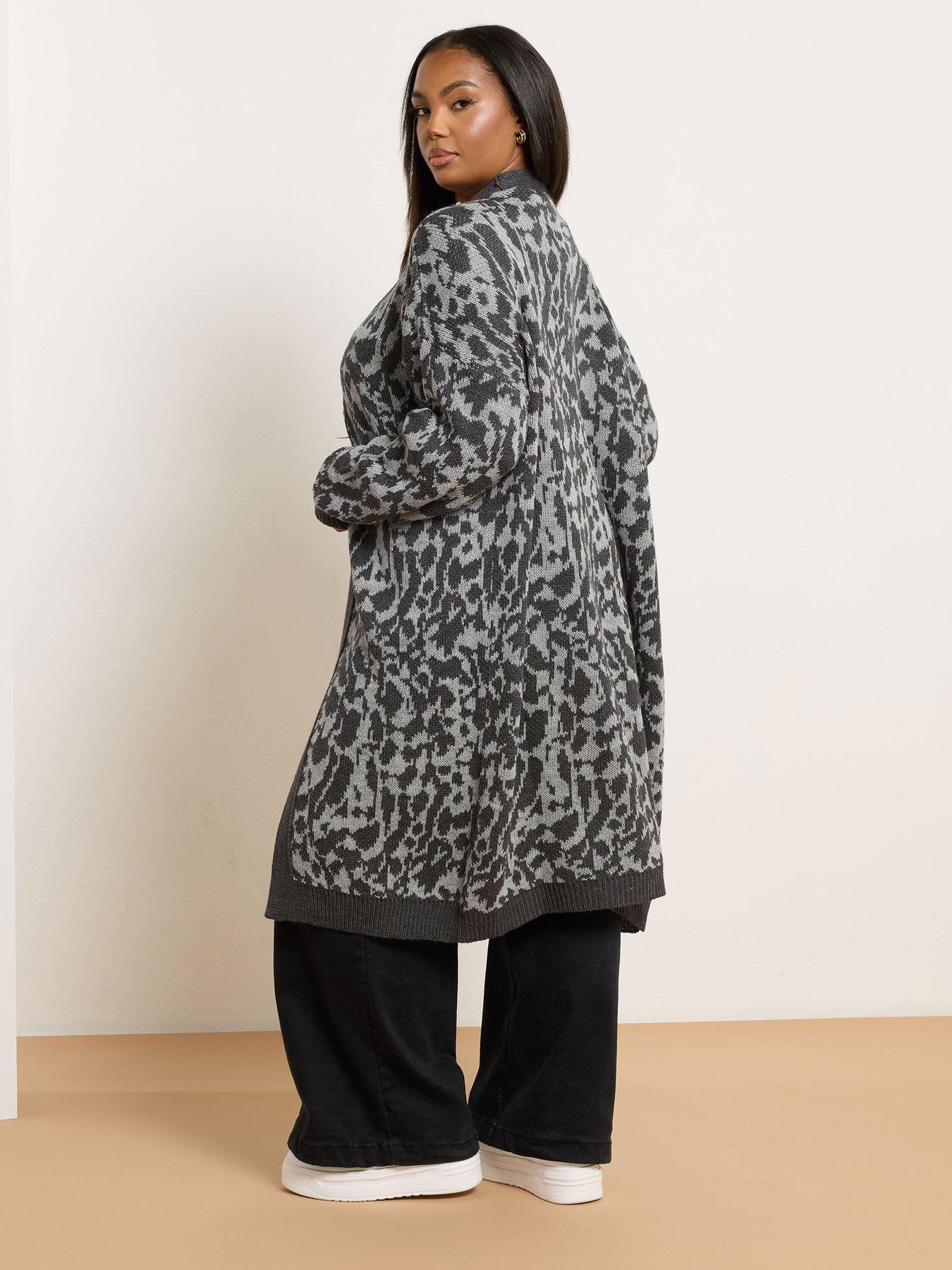 yours-curve-midi-leopard-cardigan-greystillFront