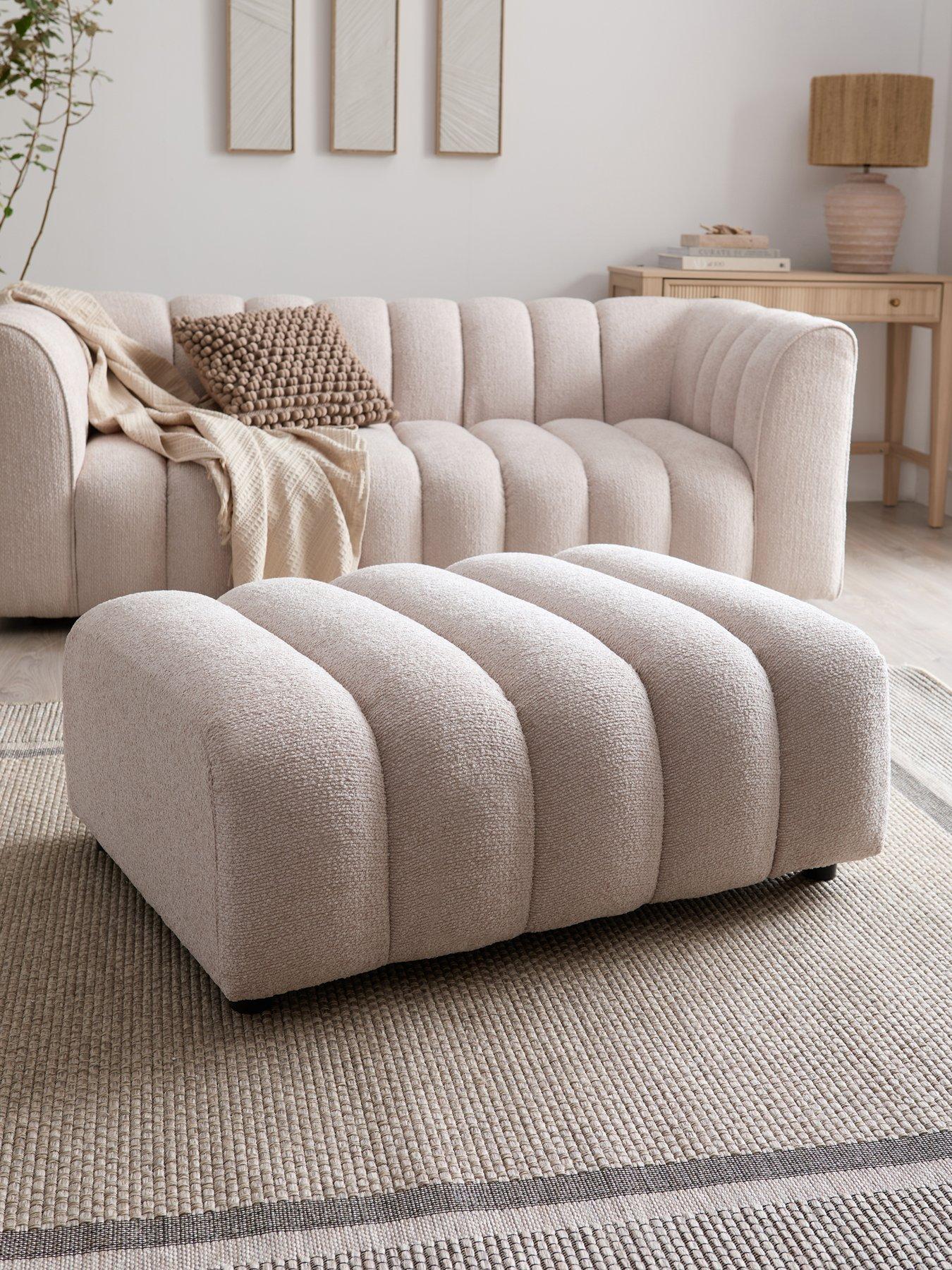 Michelle Keegan Home Mikah Fabric Footstool