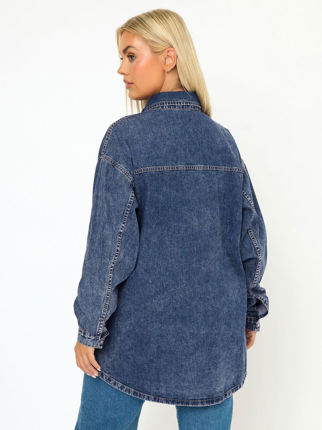 yours-curve-western-denim-shirt-bluestillFront