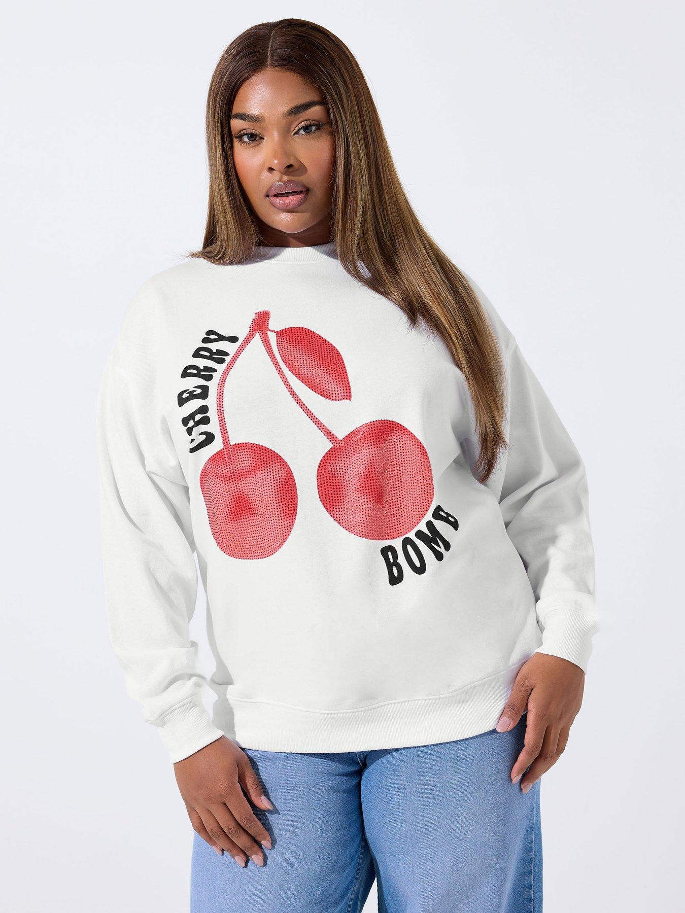 yours-curve-studded-cherry-bomb-sweatshirt-white