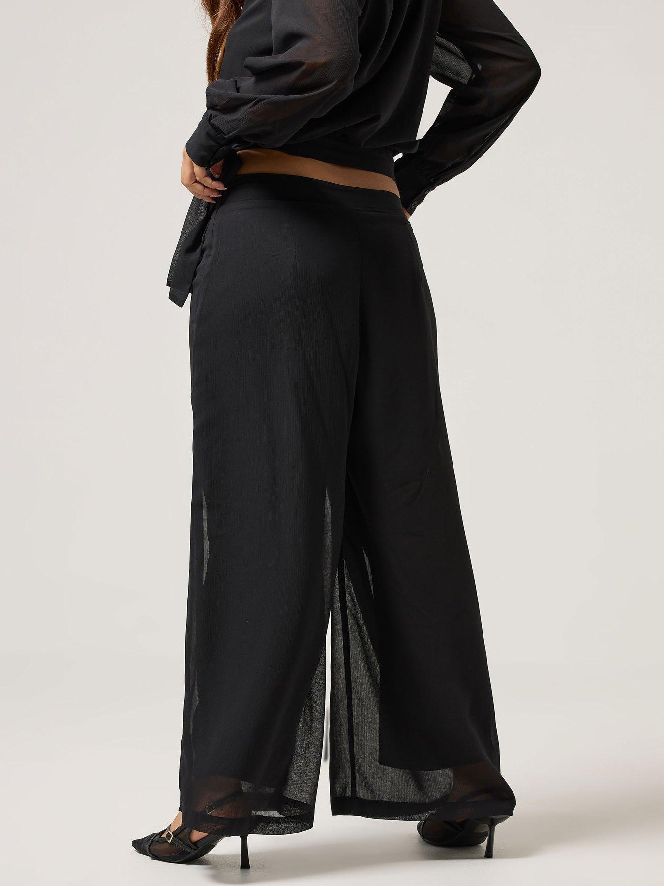 pixiegirl-petite-chiffon-palazzo-trouser-blackstillFront