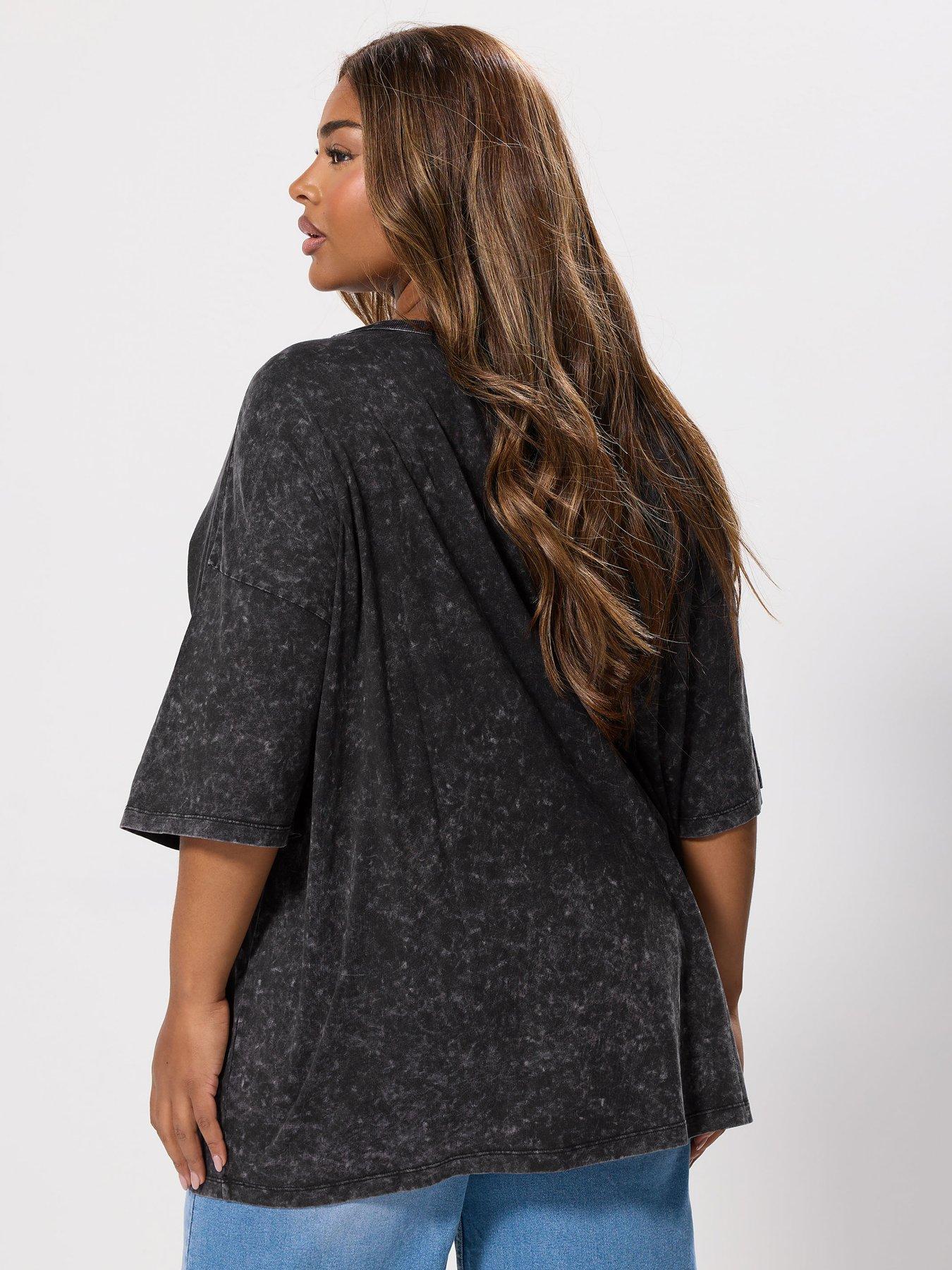 yours-curve-oversized-boxy-t-shirt-greystillFront