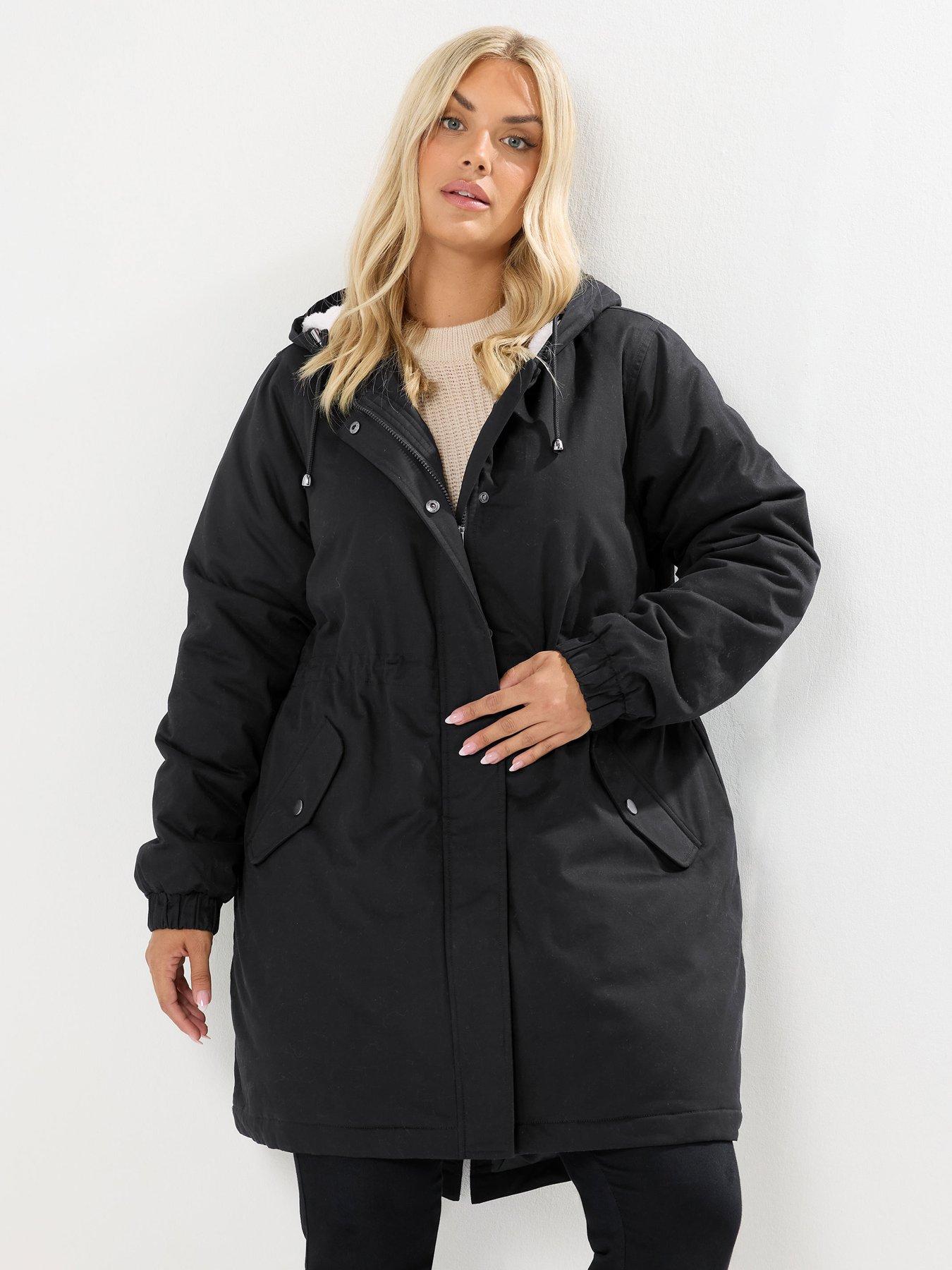 yours-curve-borg-lined-parka-black