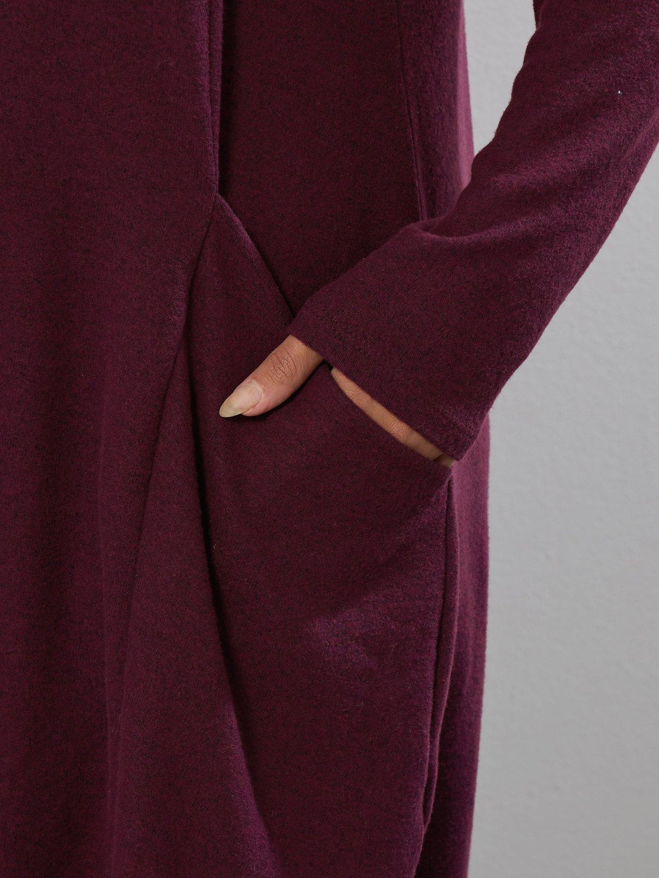 yours-curve-drape-pocket-dress-purpleoutfit