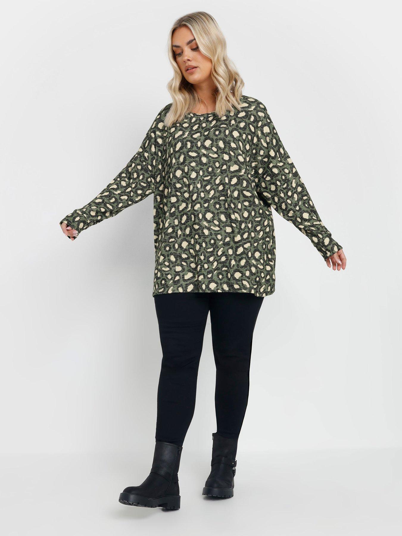 yours-curve-animal-print-jumper-greenback