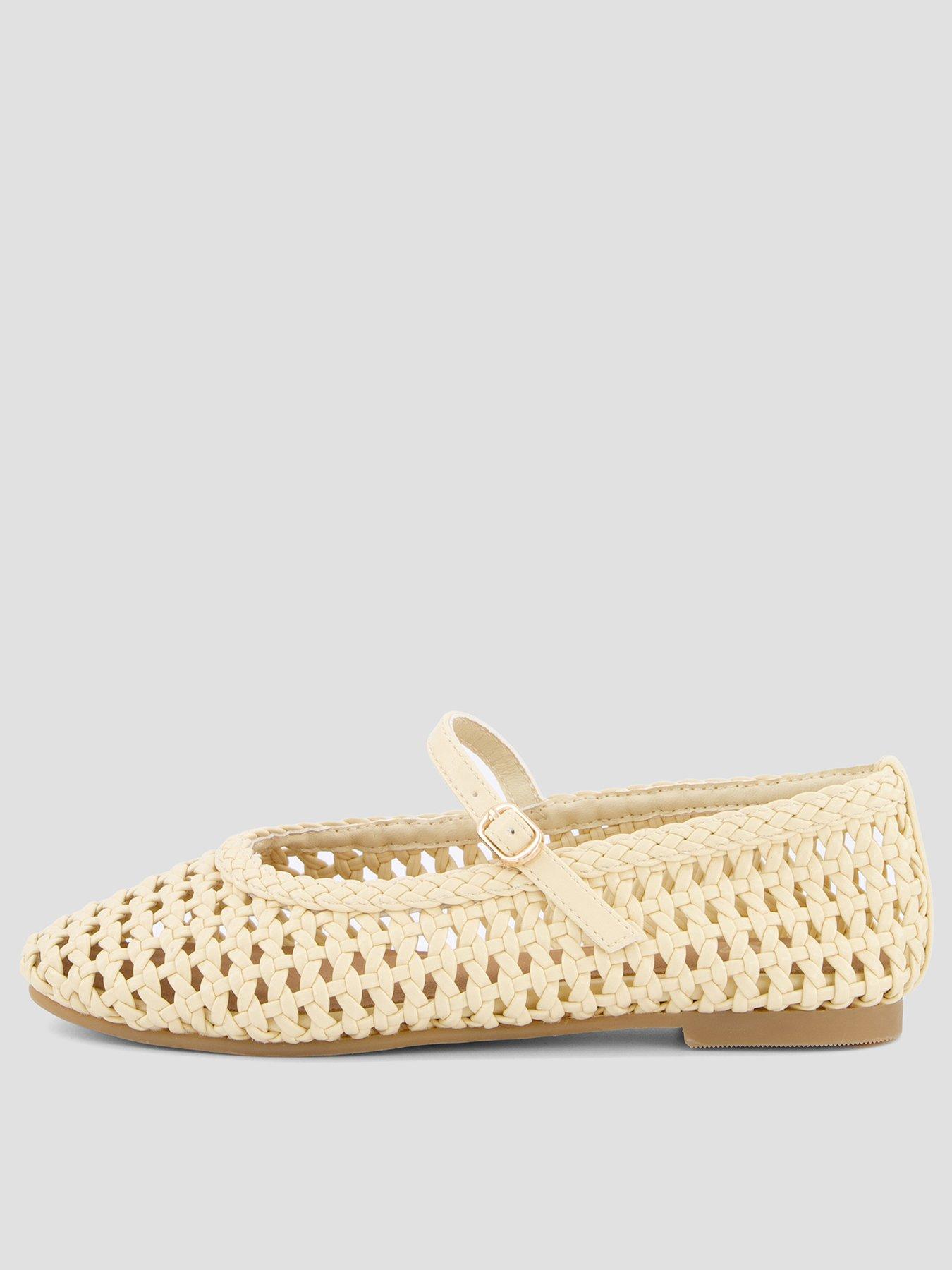 the-very-collection-weave-ballet-shoe-yellowfront