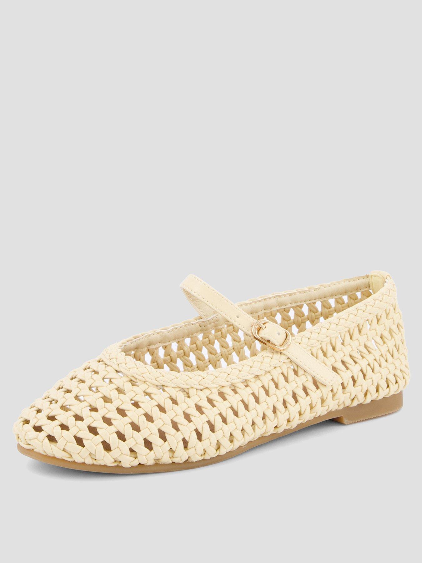 the-very-collection-weave-ballet-shoe-yellowstillFront