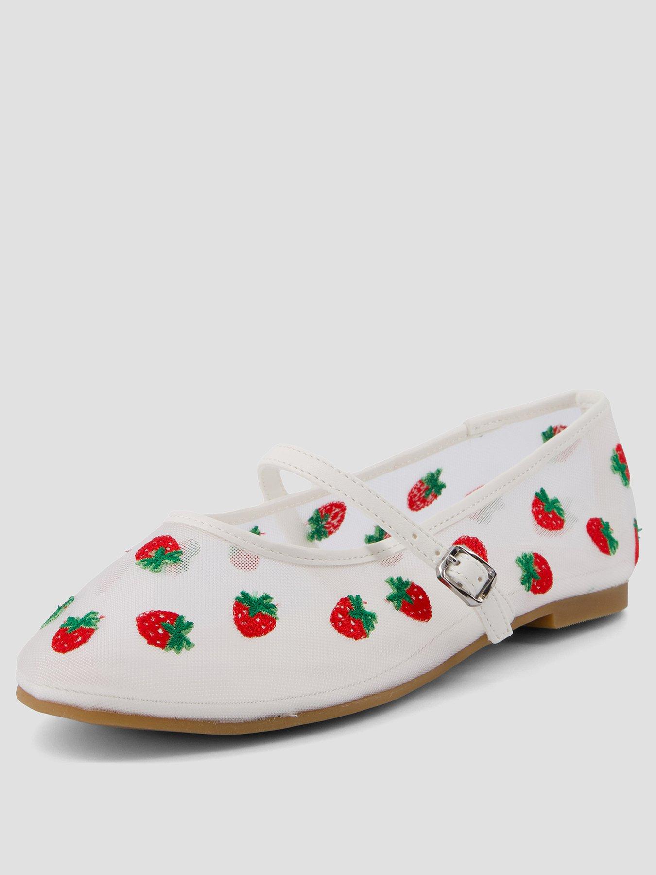 the-very-collection-embroidered-strawberry-mesh-flats-whitestillFront