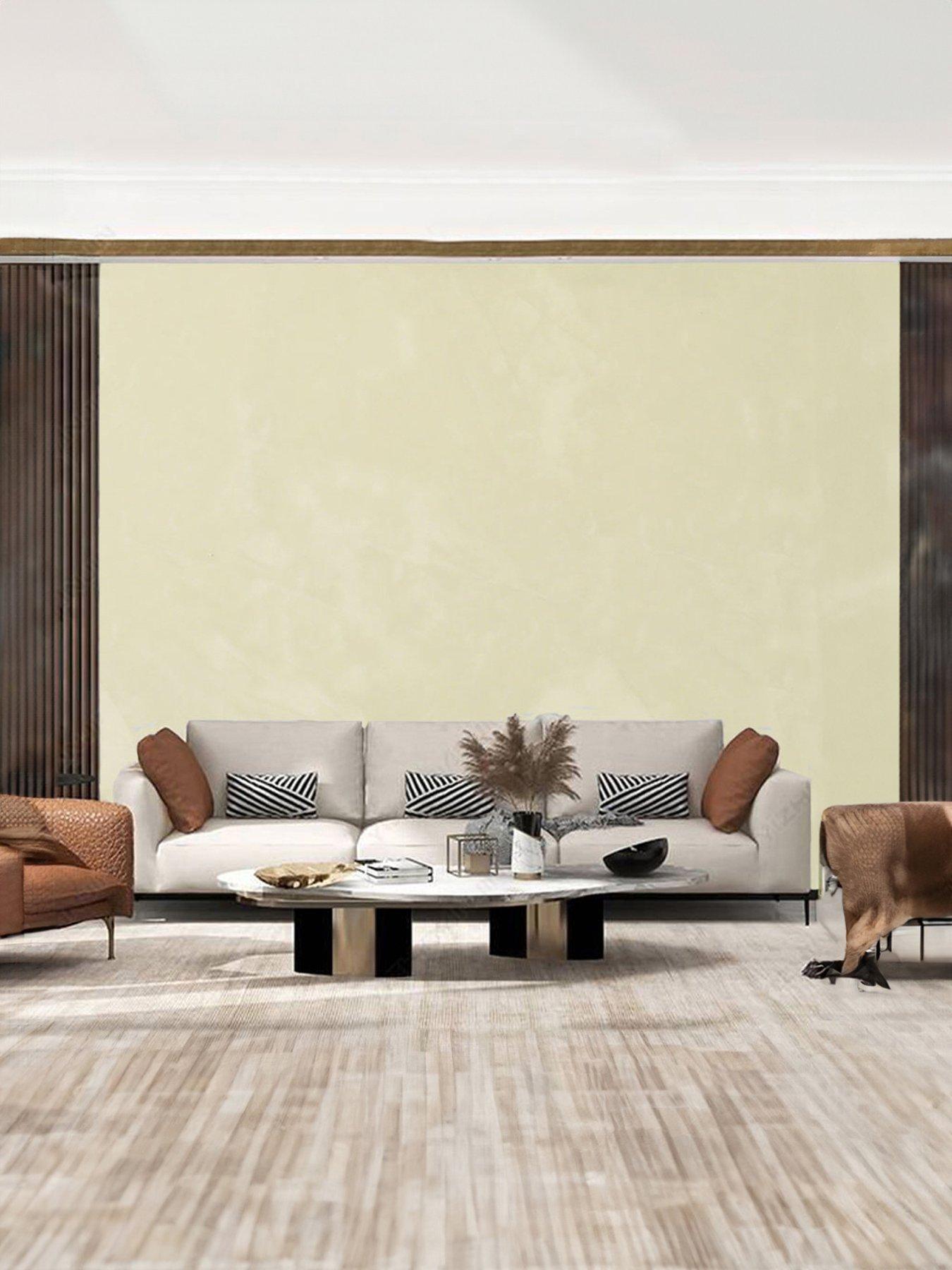 Living and Home Off-white Pvc 10 Pack Self-adhesive Waterproof Easy Peel-and-stick Installation Marble Tile Stickers 60x30cm