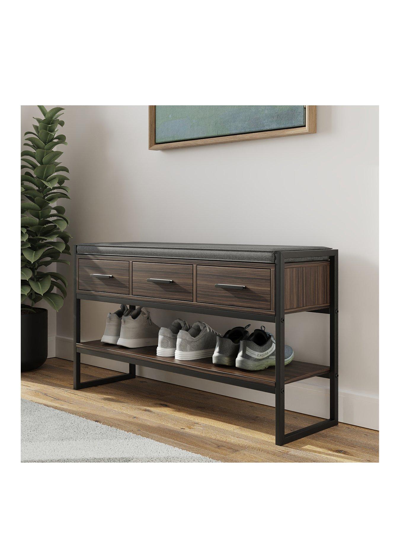 Image 2 of 7 of GFW Quinn Industrial Shoe Storage Bench - FSC&reg; Certified