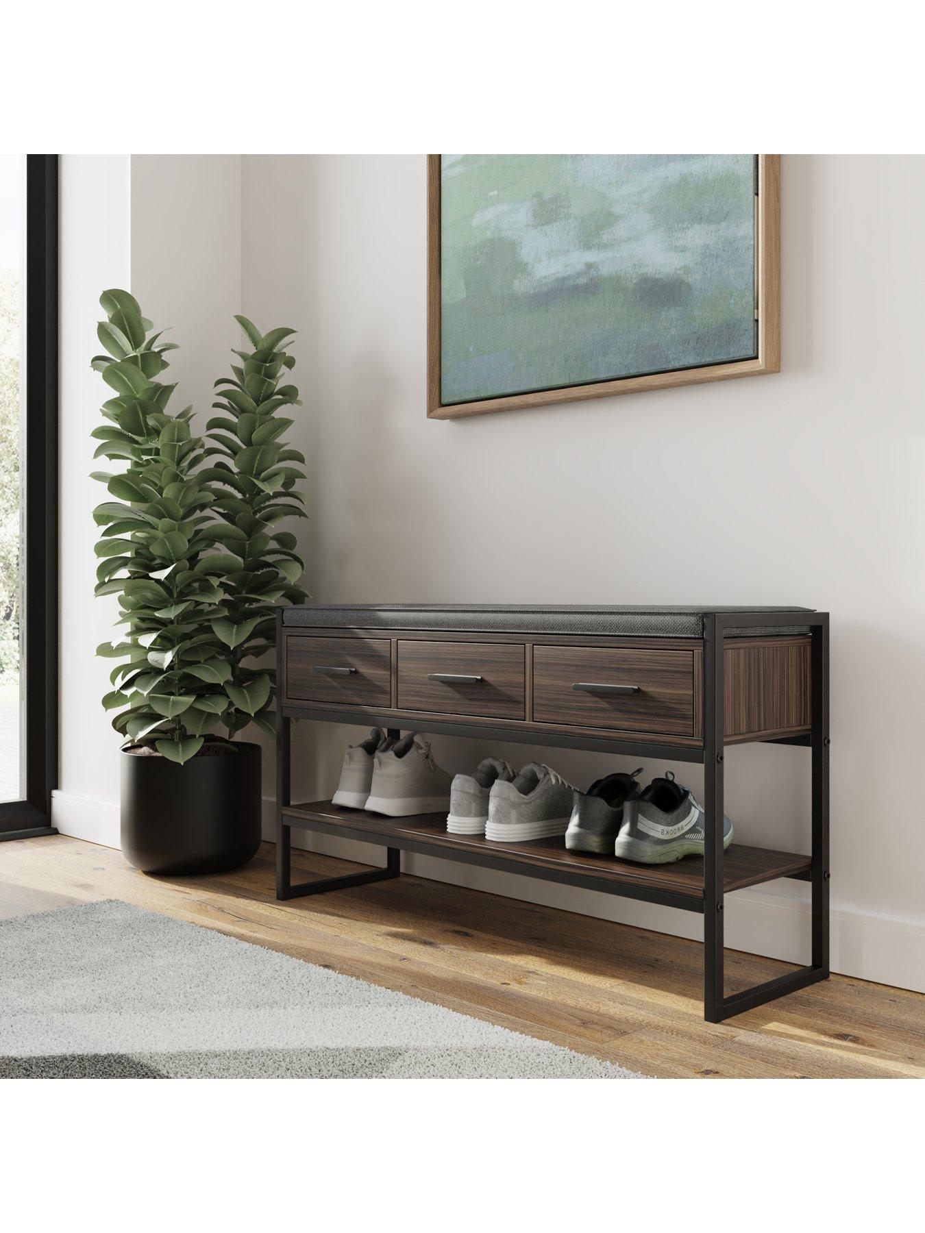 Image 3 of 7 of GFW Quinn Industrial Shoe Storage Bench - FSC&reg; Certified