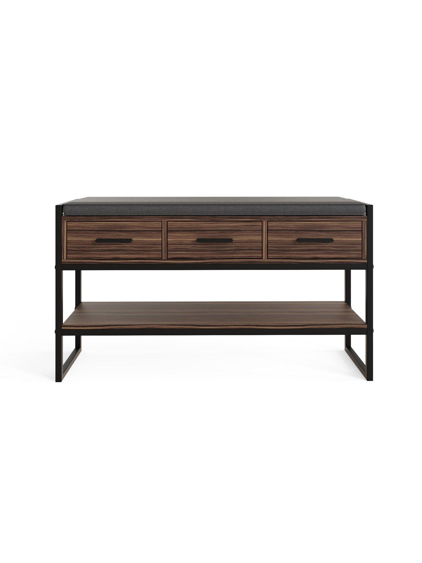 Image 4 of 7 of GFW Quinn Industrial Shoe Storage Bench - FSC&reg; Certified