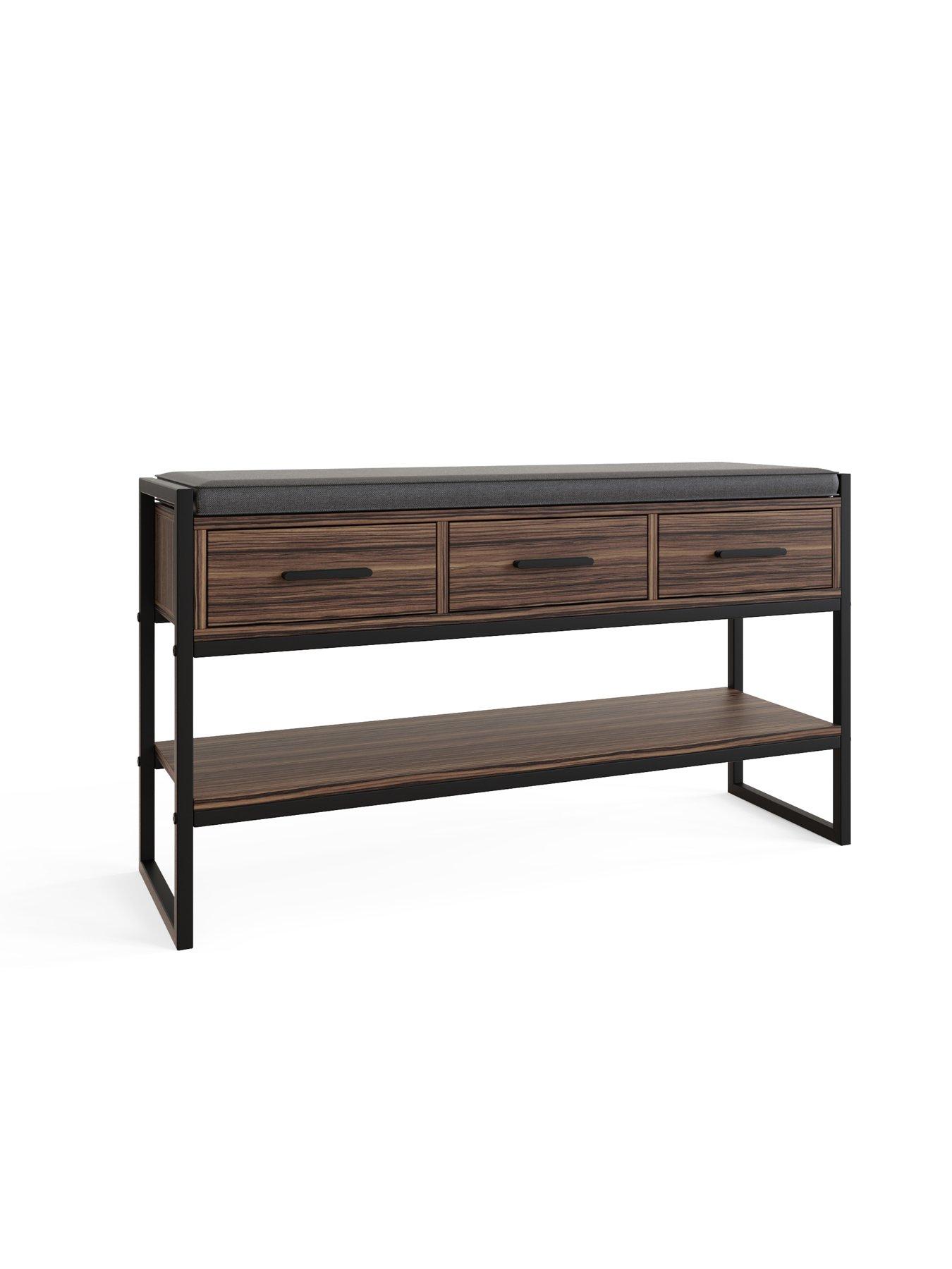 Image 6 of 7 of GFW Quinn Industrial Shoe Storage Bench - FSC&reg; Certified