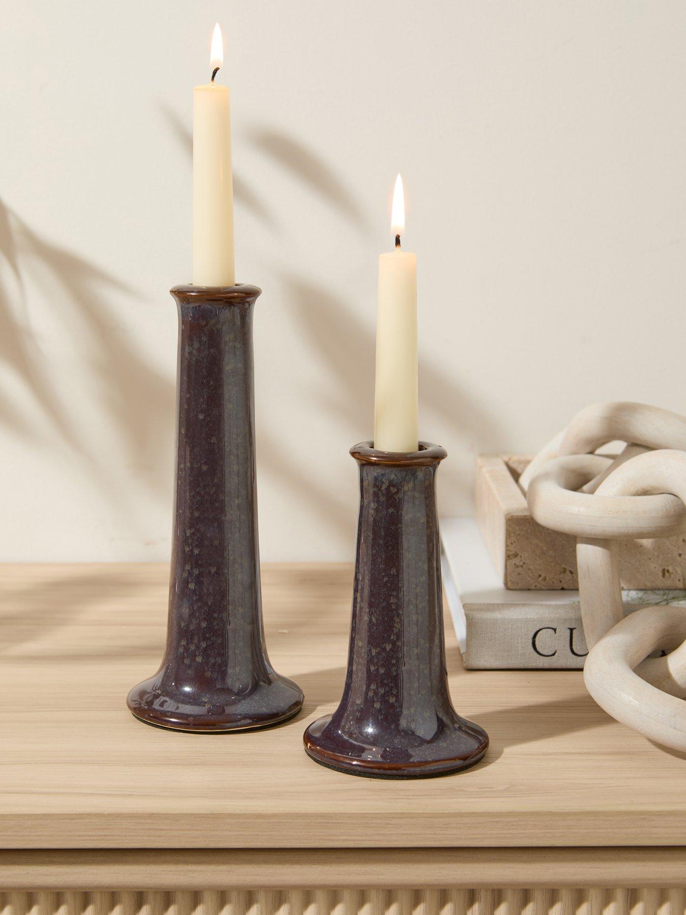 michelle-keegan-home-set-of-2-candlestick-holders-brown