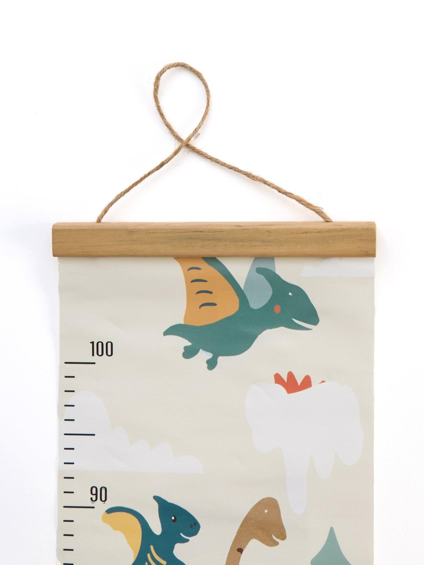 Image 4 of 5 of The Very Collection Dinosaur Measure Wall Canvas