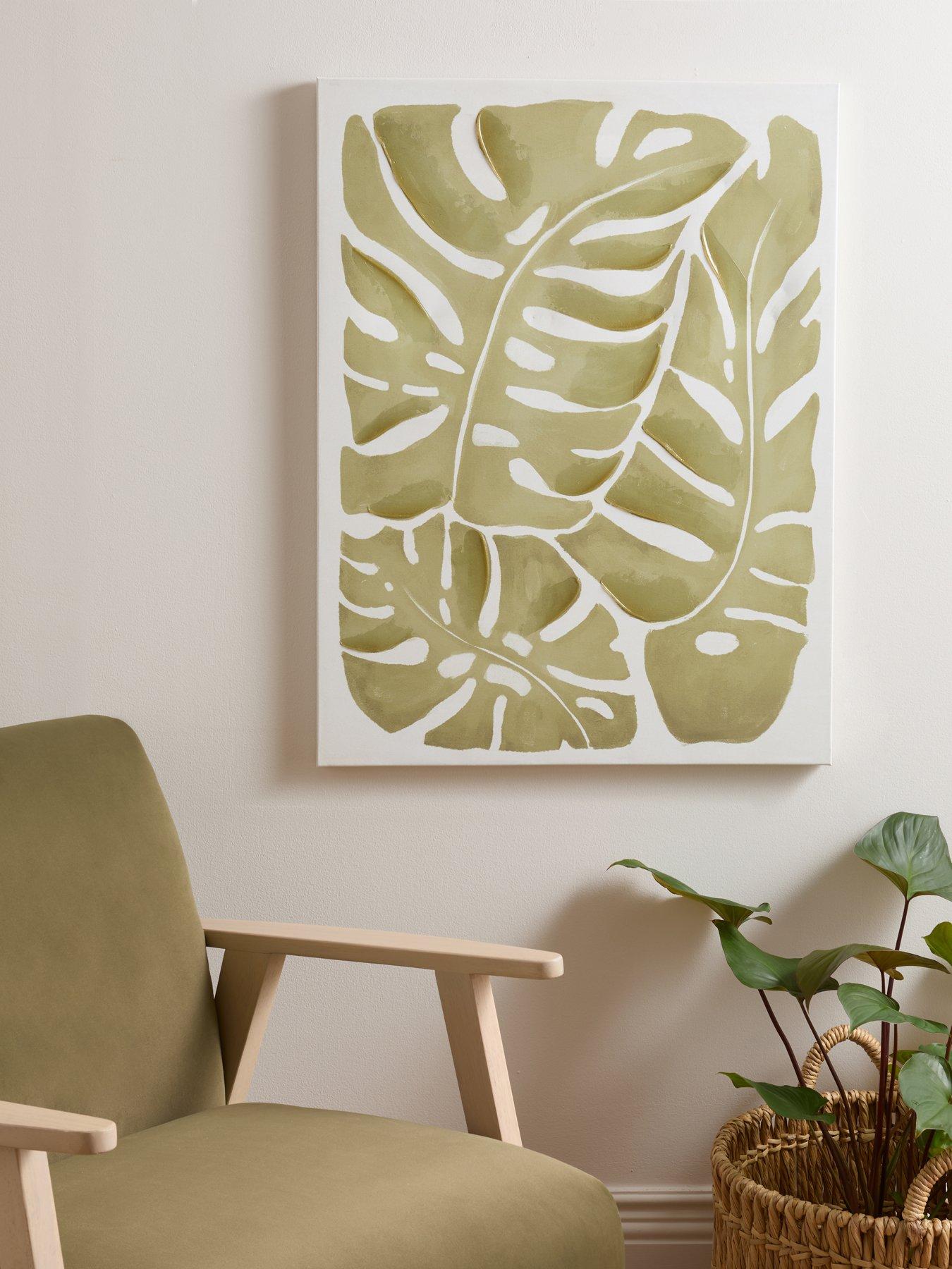 Image 1 of 2 of The Very Collection Leaf Printed Canvas