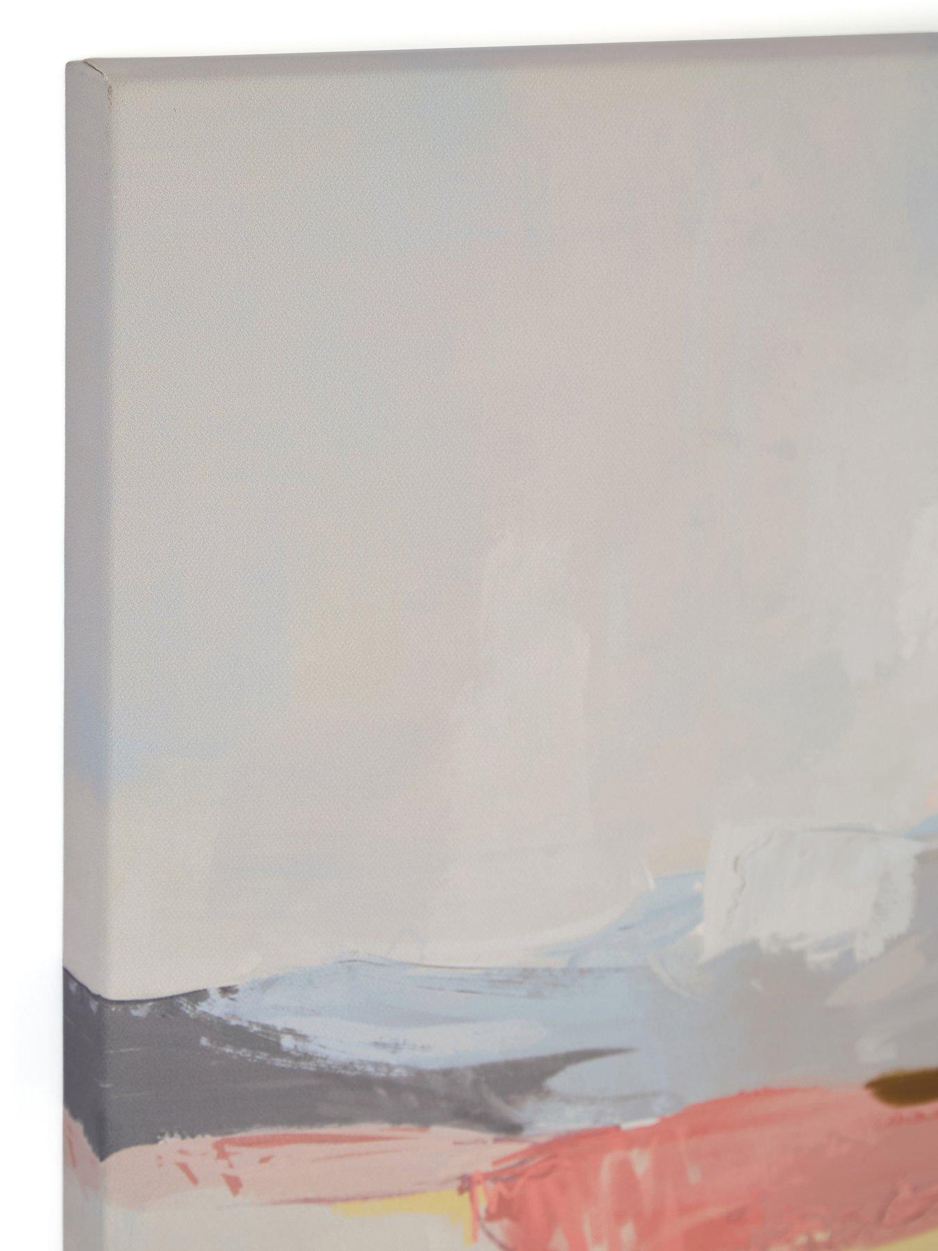 Image 4 of 5 of The Very Collection Blurred Pastel Abstract Canvas