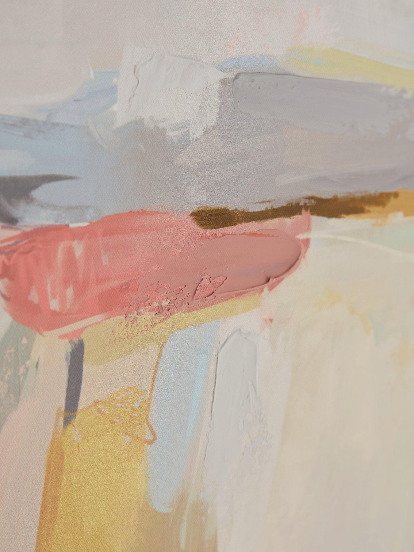 Image 5 of 5 of The Very Collection Blurred Pastel Abstract Canvas