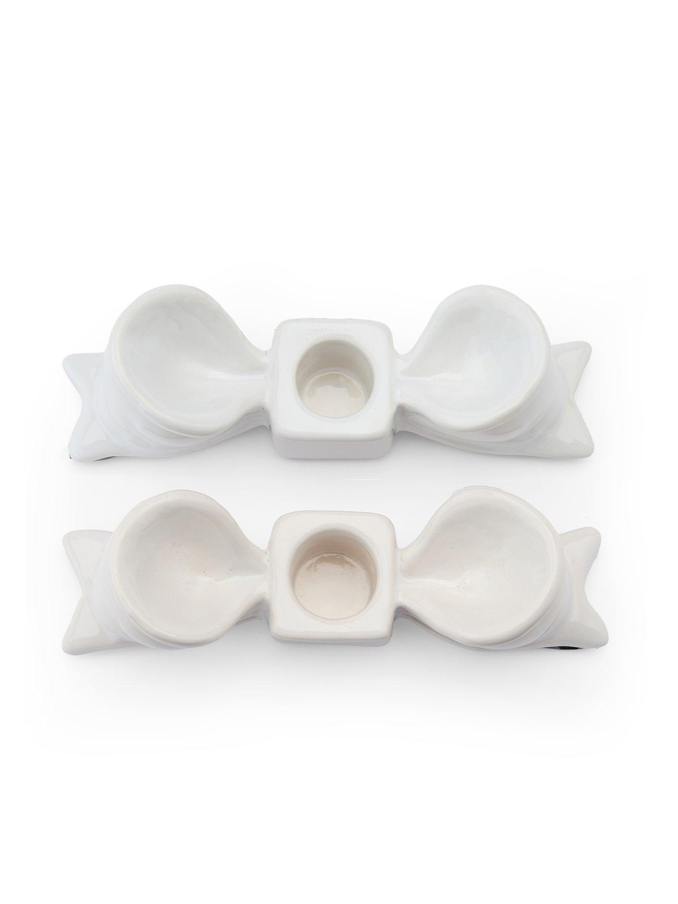 the-very-collection-set-of-2-ceramic-bow-candle-holder-whiteoutfit